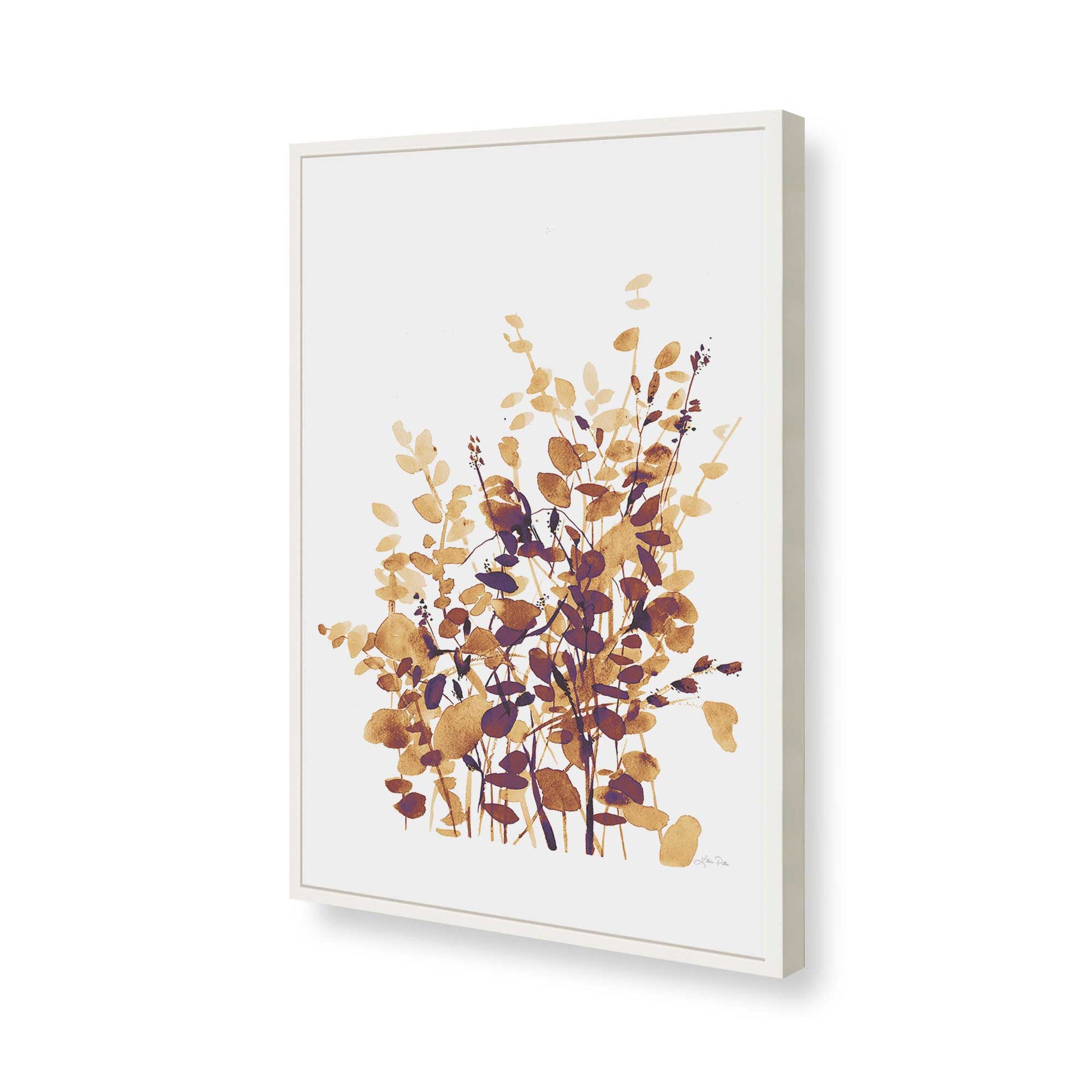[Color:Opaque White], Picture of art in a Opaque White frame of the corner