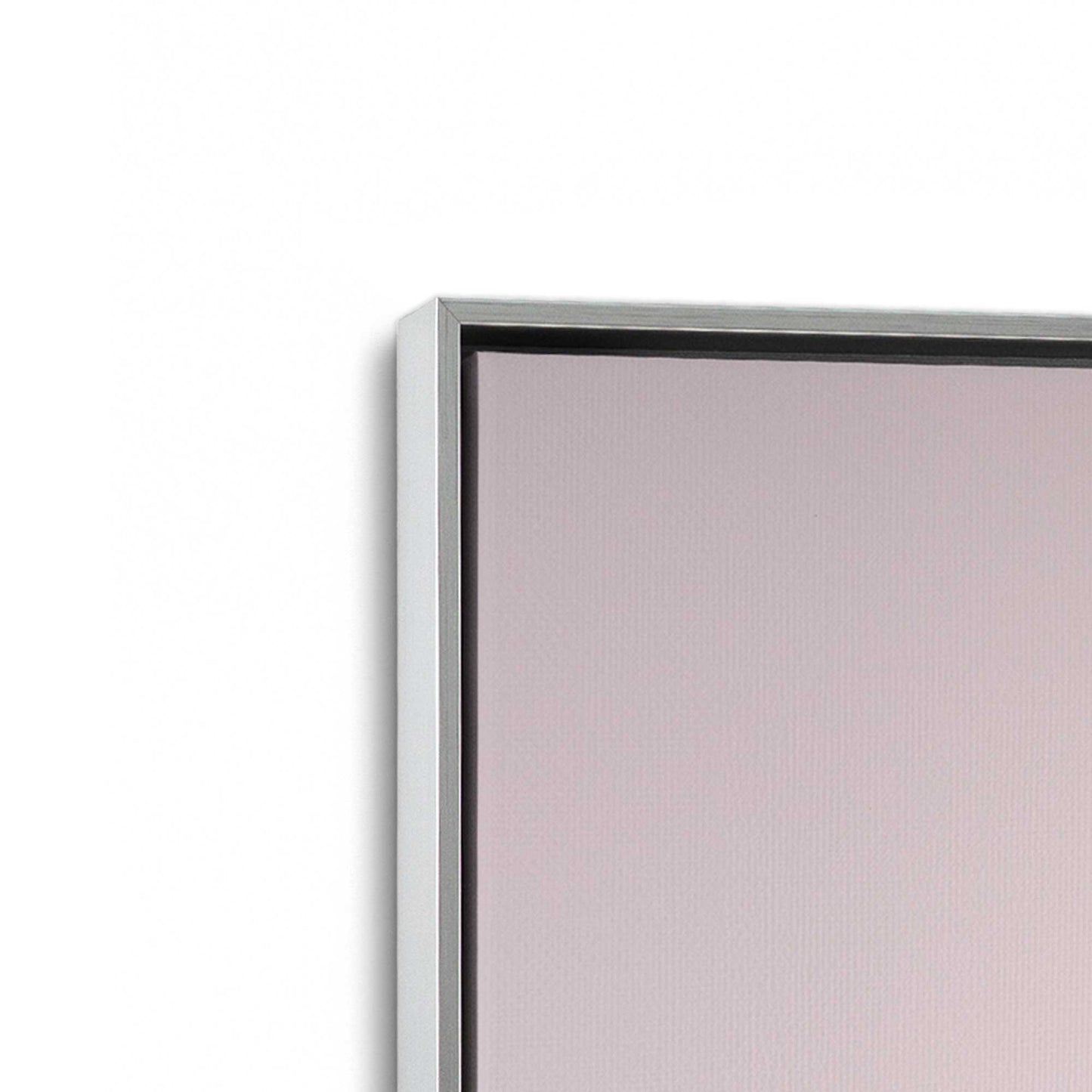 [Color:Polished Chrome], Picture of art in a Polished Chrome frame at an angle