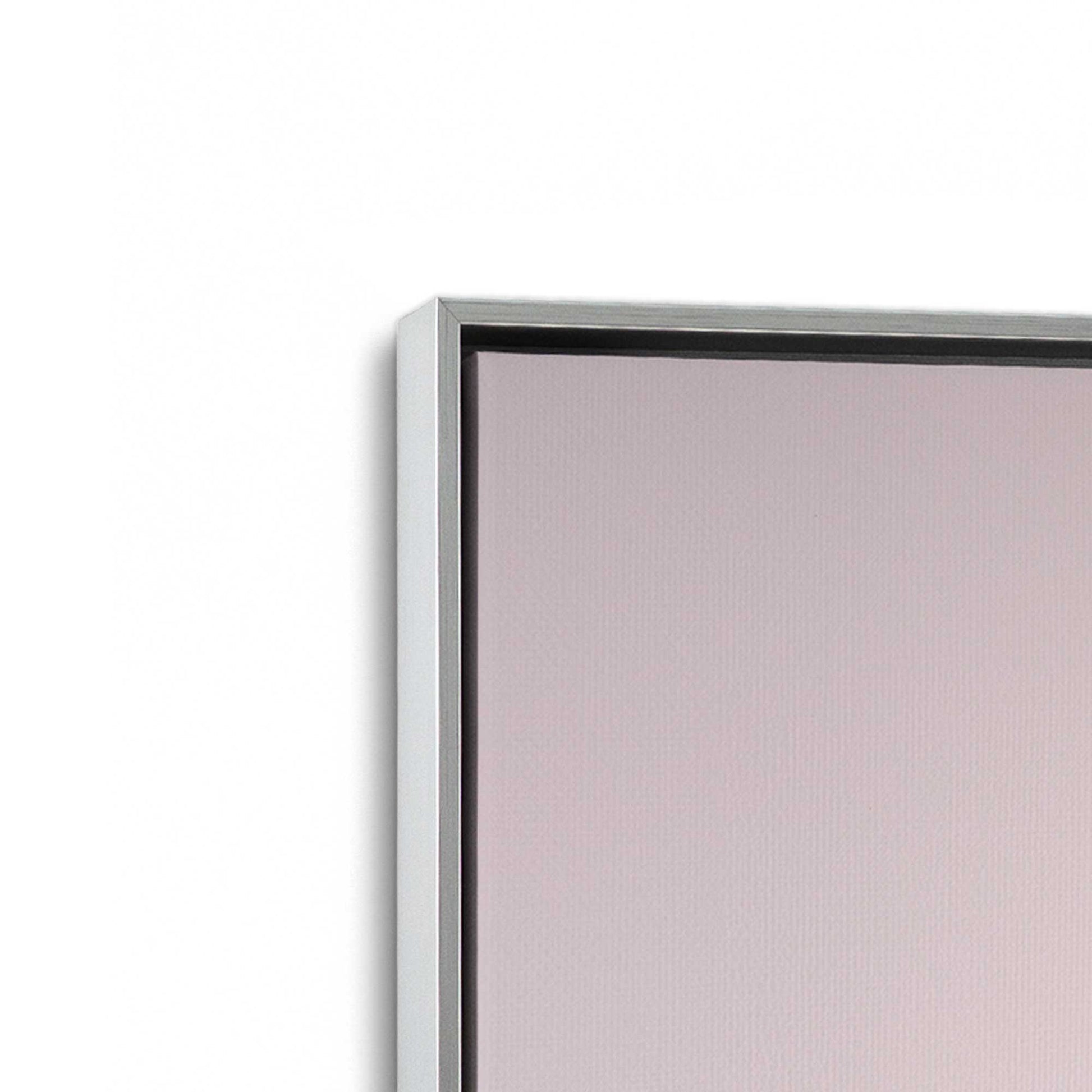 [Color:Polished Chrome], Picture of art in a Polished Chrome frame at an angle