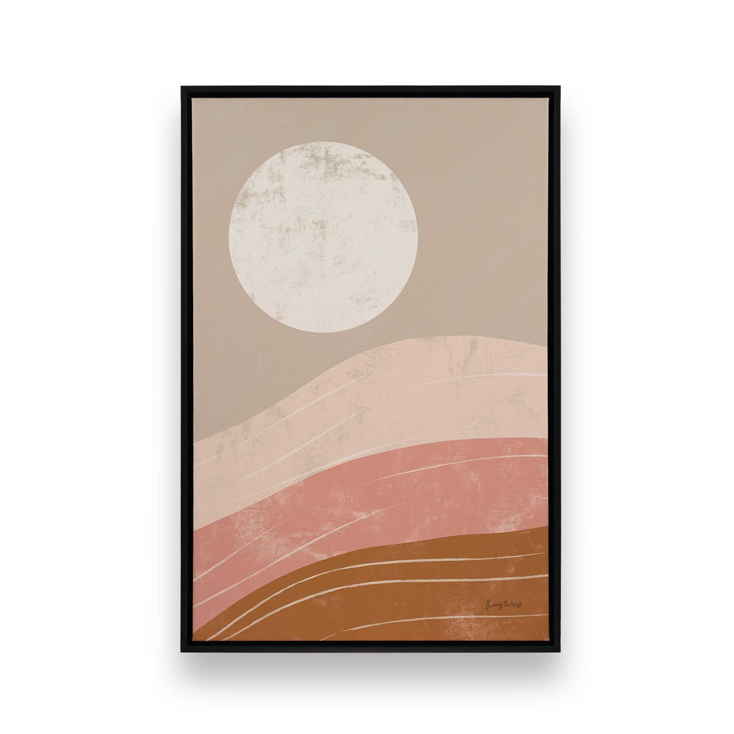 [Color:Satin Black], Picture of art in a Satin Black frame
