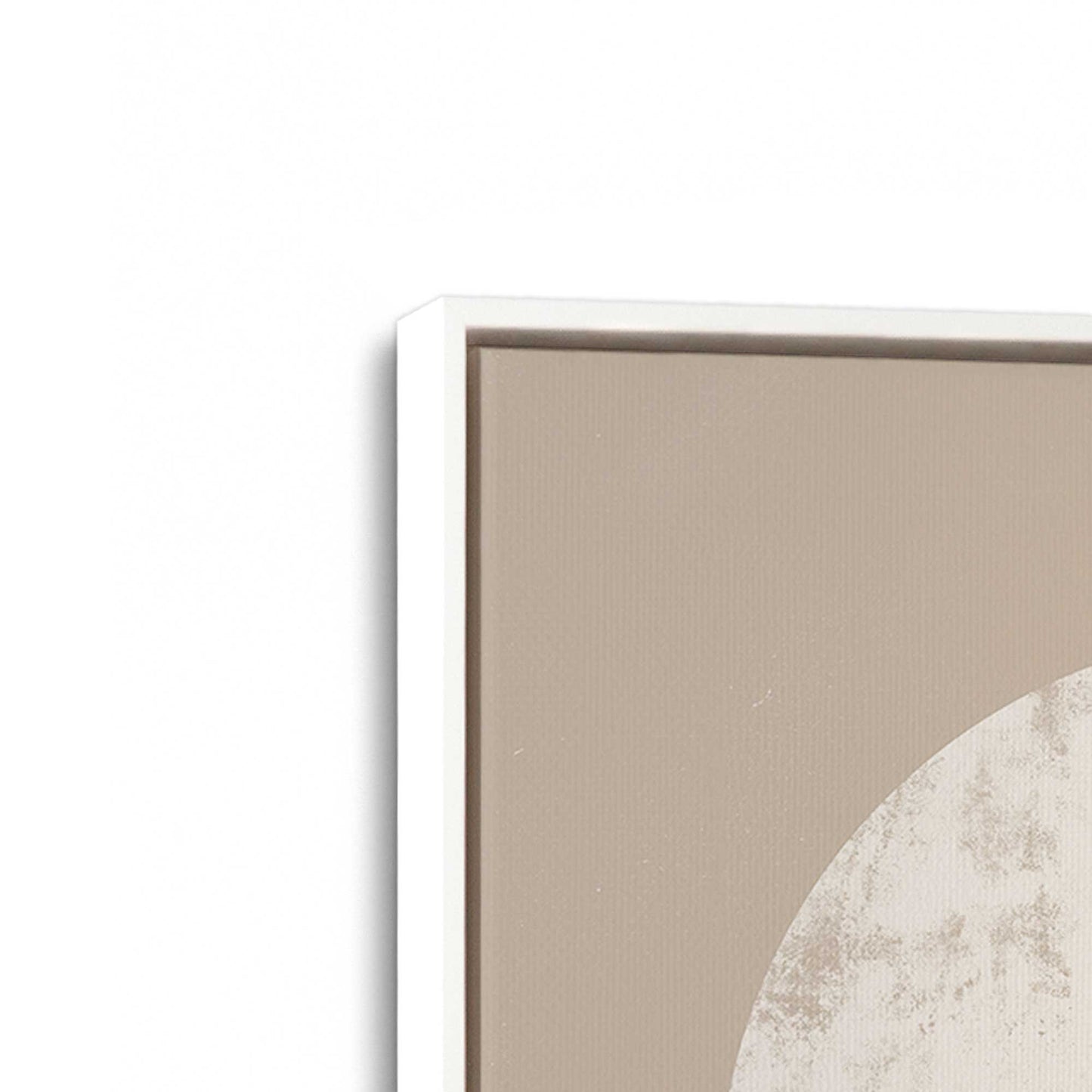 [Color:Opaque White], Picture of art in a White frame at an angle