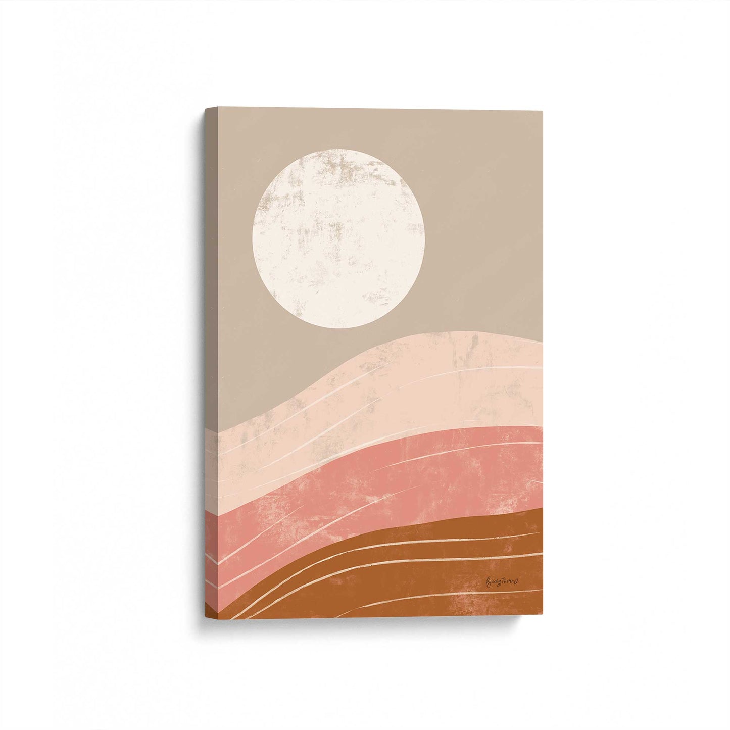 [Color:Stretched Canvas], Picture of art at an angle