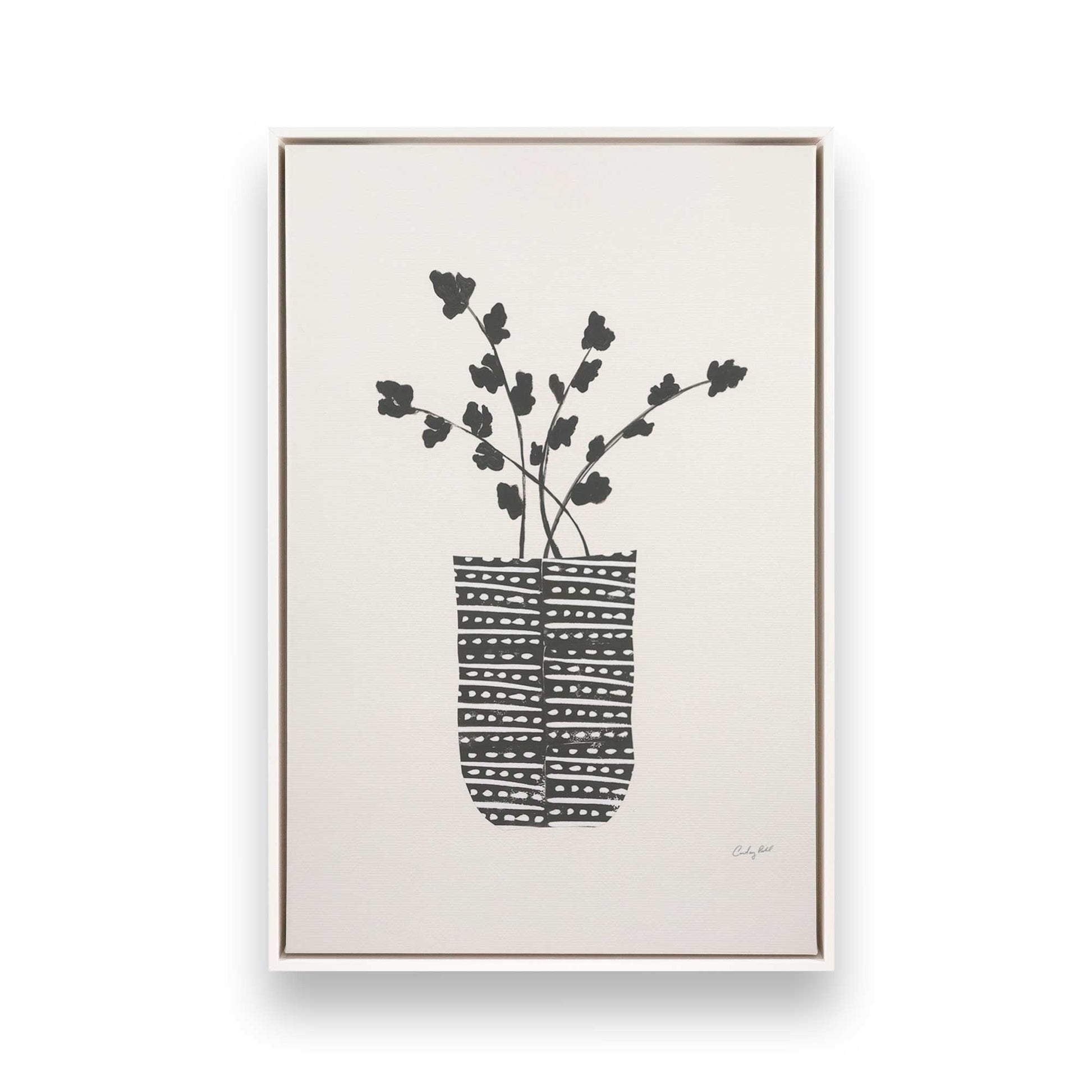 [Color:Opaque White], Picture of art in a White frame
