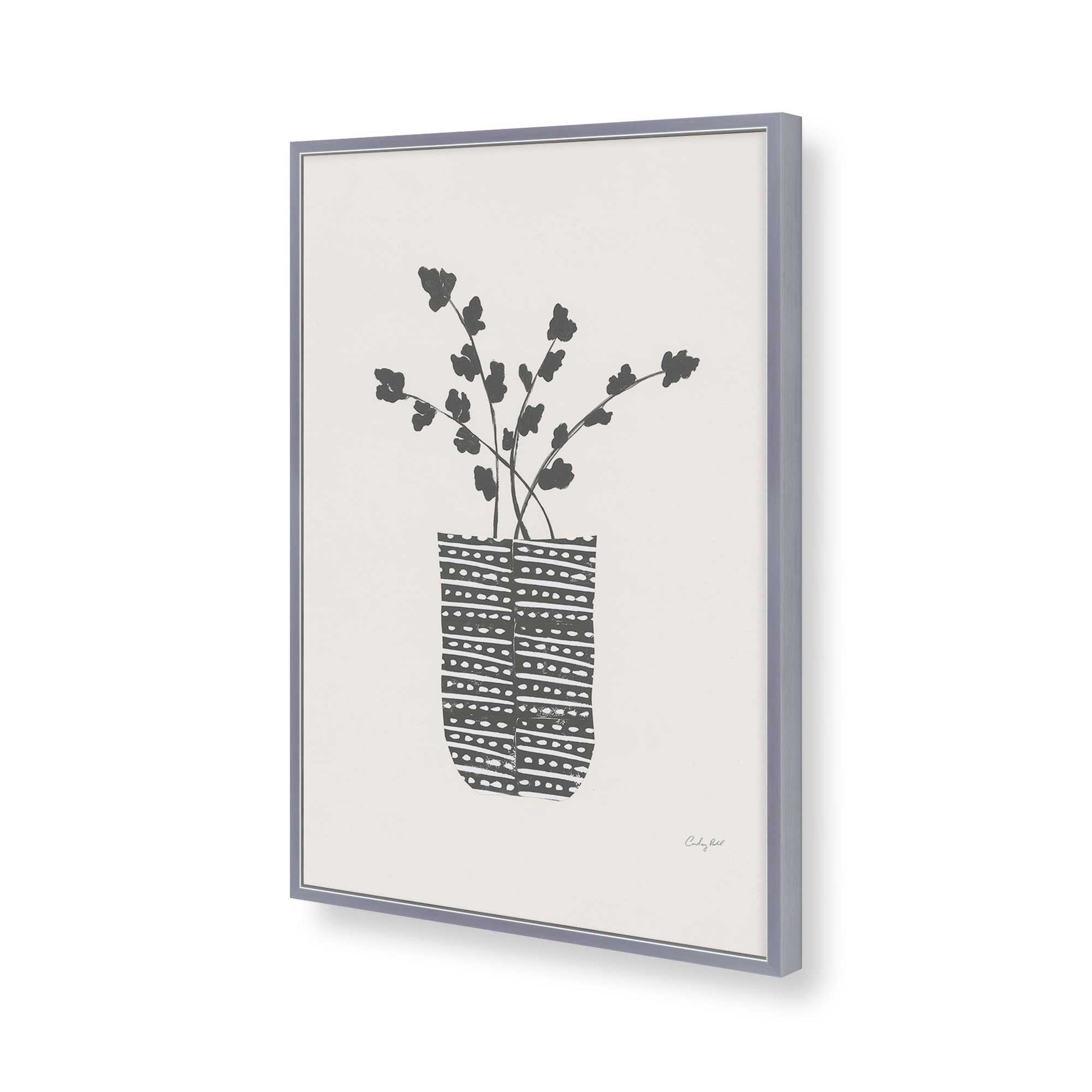 [Color:Polished Chrome], Picture of art in a Polished Chrome frame of the corner