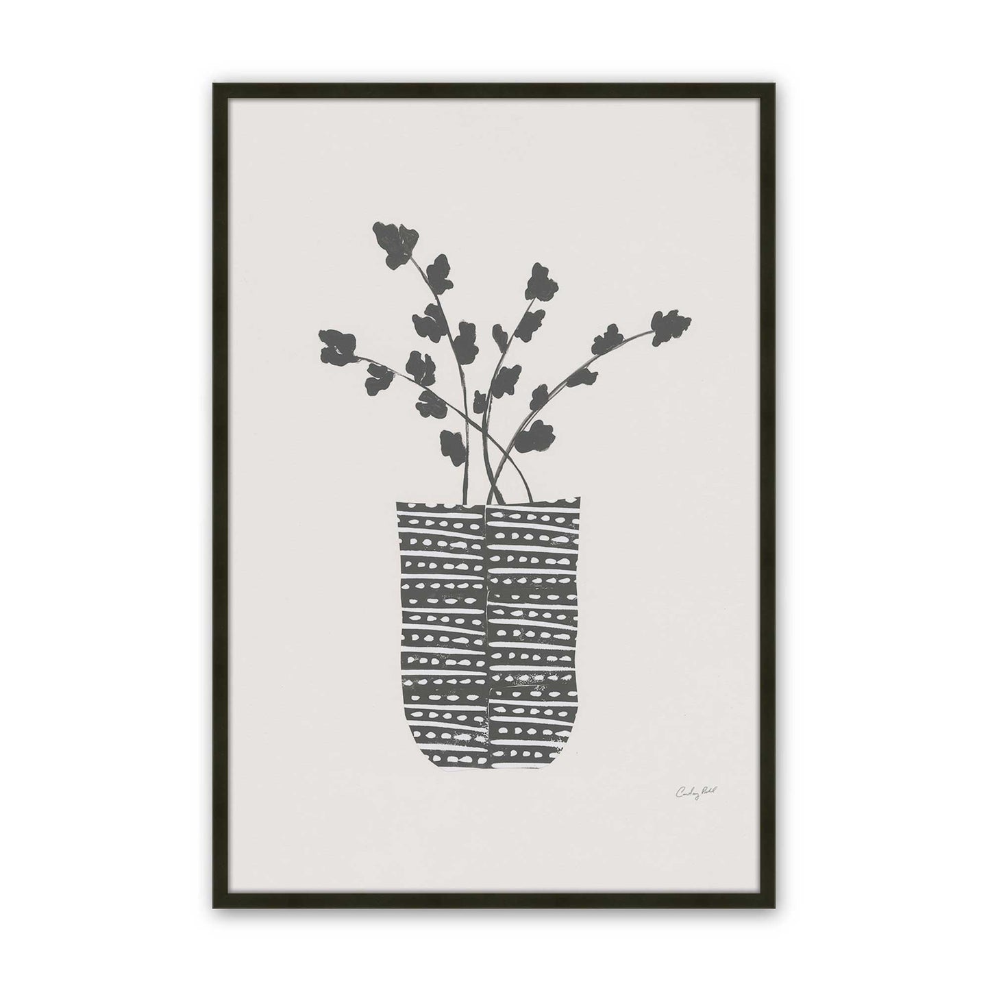 [Color:Satin Black], Picture of art in a Satin Black frame