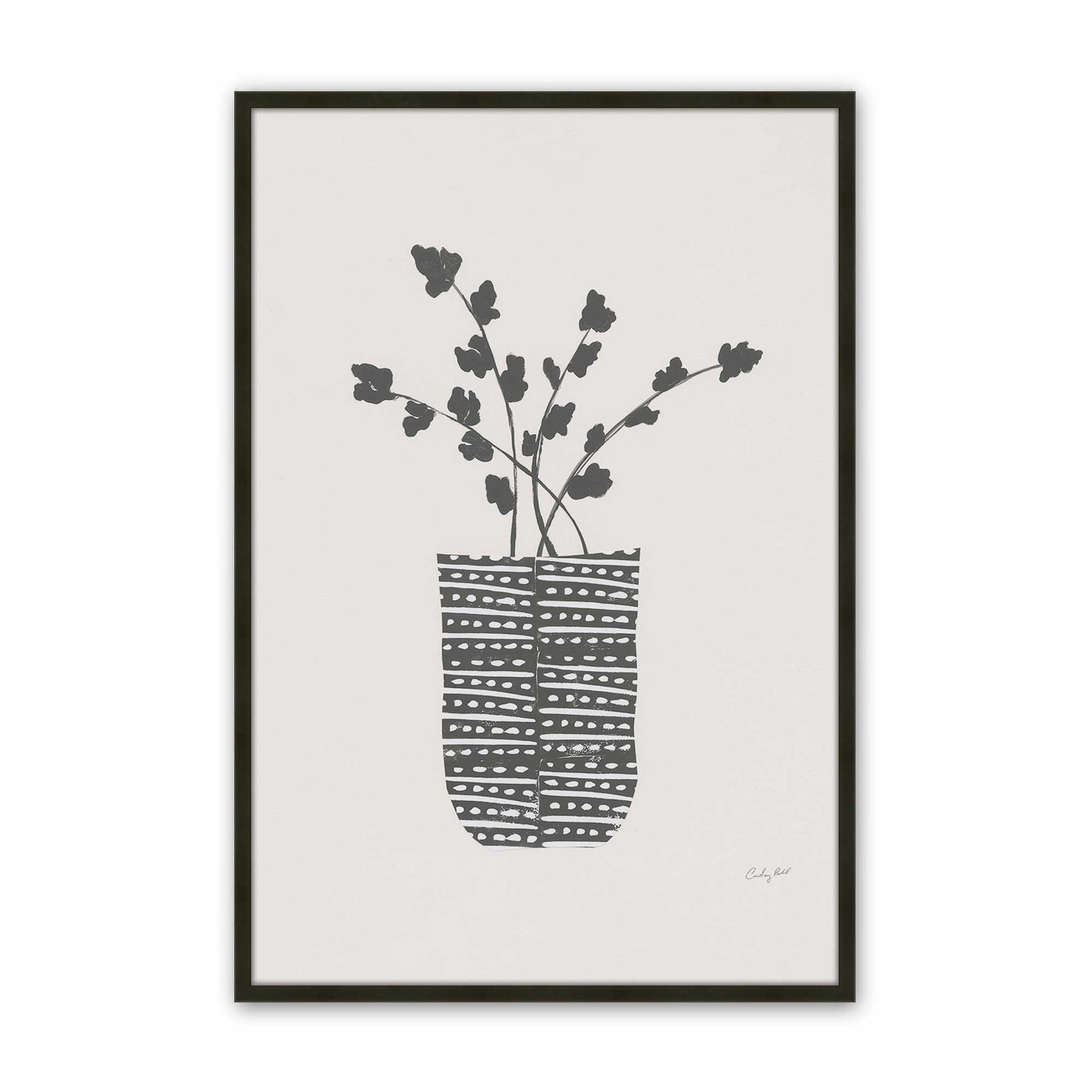 [Color:Satin Black], Picture of art in a Satin Black frame