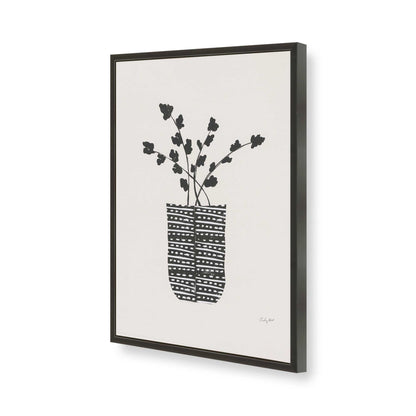 [Color:Satin Black], Picture of art in a Satin Black frame of the corner