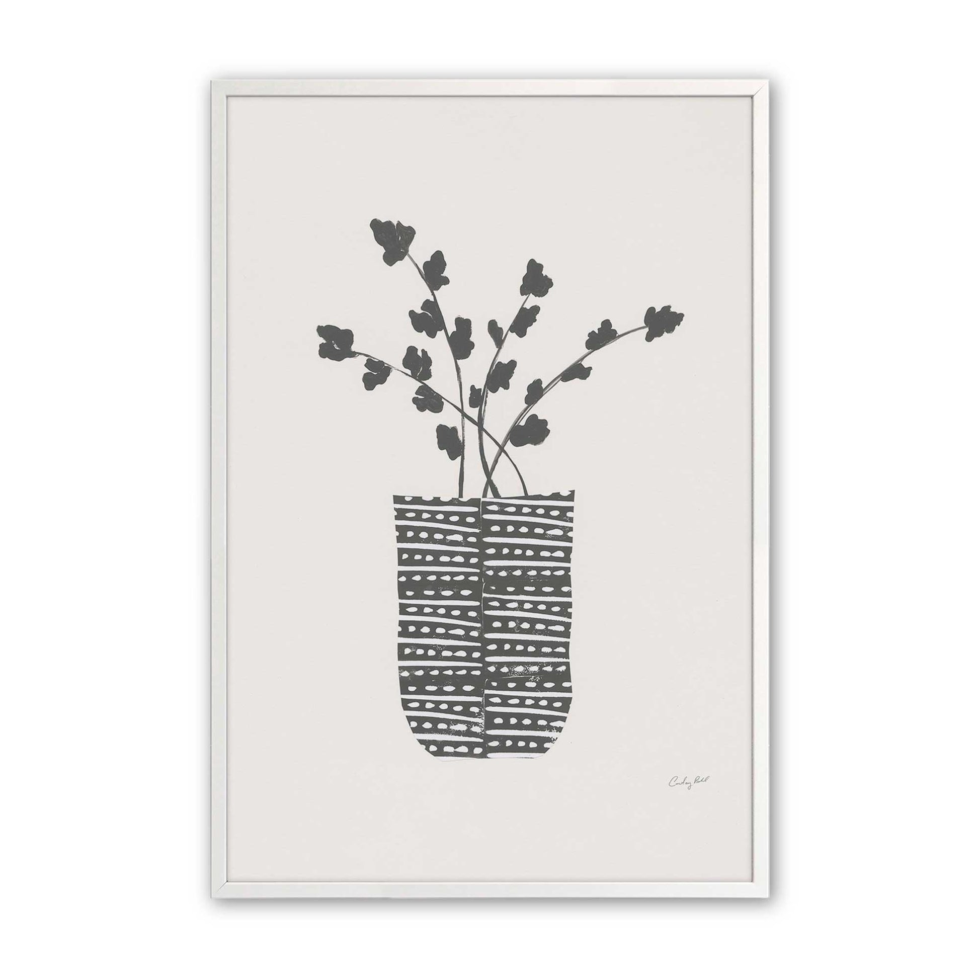 [Color:Opaque White], Picture of art in a Opaque White frame