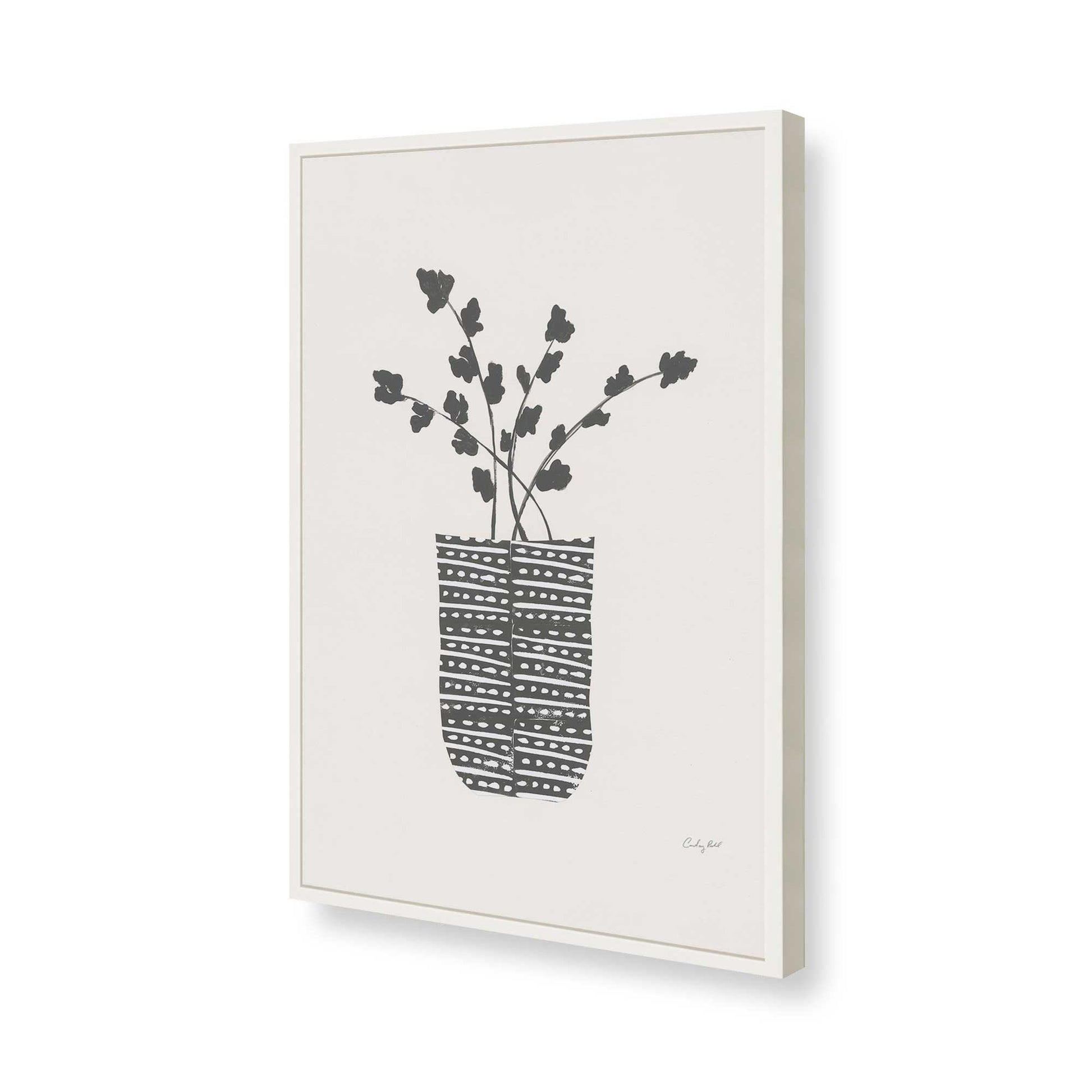 [Color:Opaque White], Picture of art in a Opaque White frame of the corner