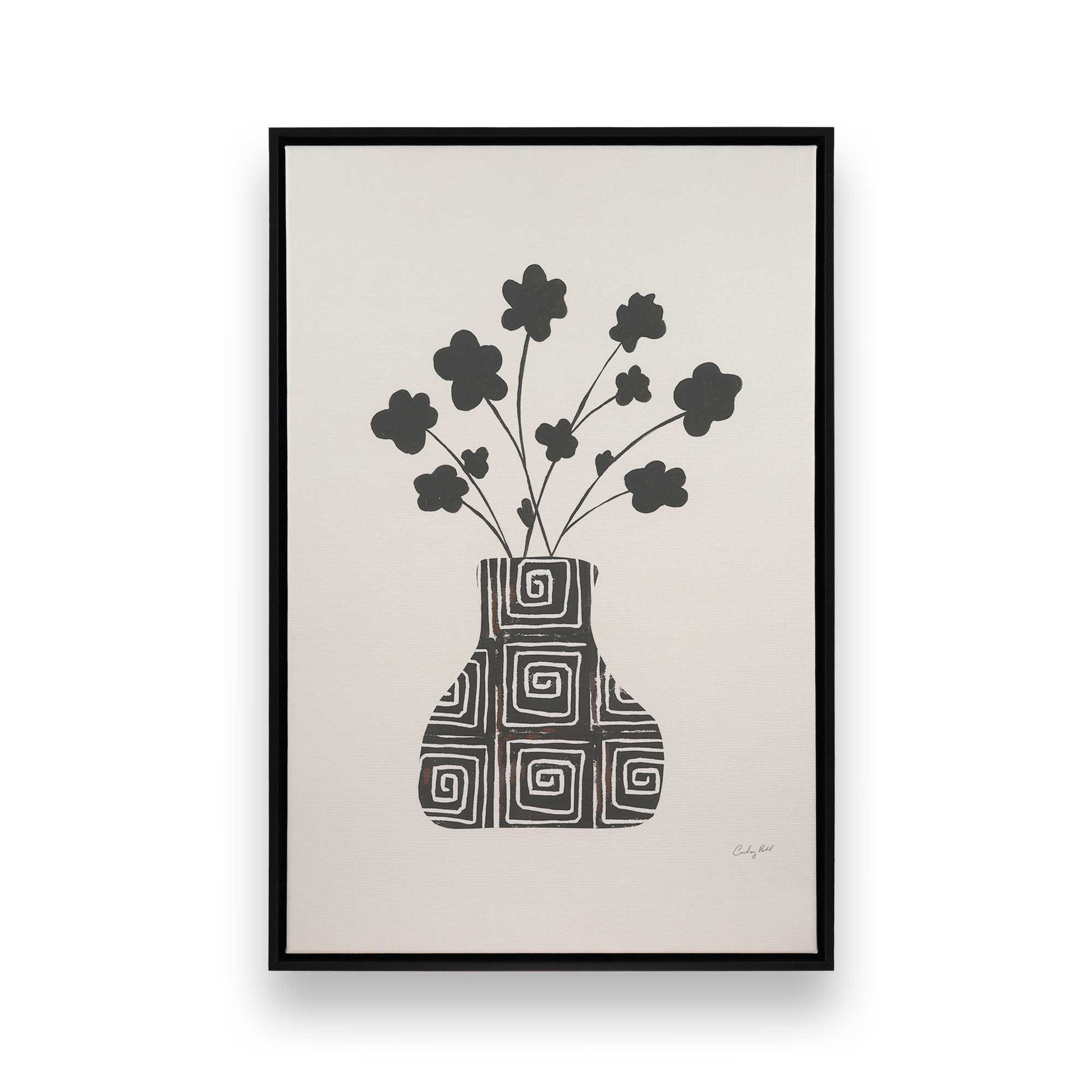 [Color:Satin Black], Picture of art in a Satin Black frame