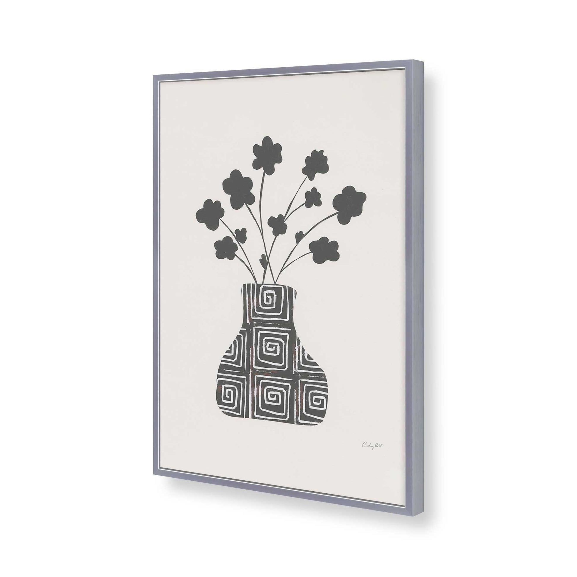 [Color:Polished Chrome], Picture of art in a Polished Chrome frame of the corner