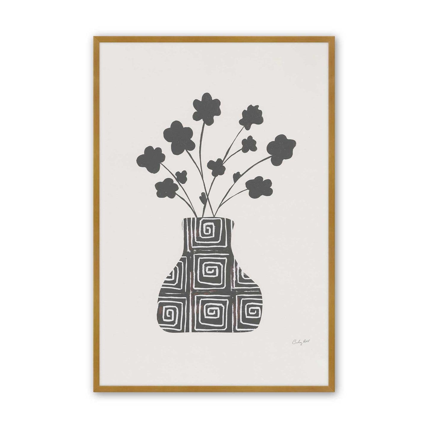 [Color:Polished Gold], Picture of art in a Polished Gold frame