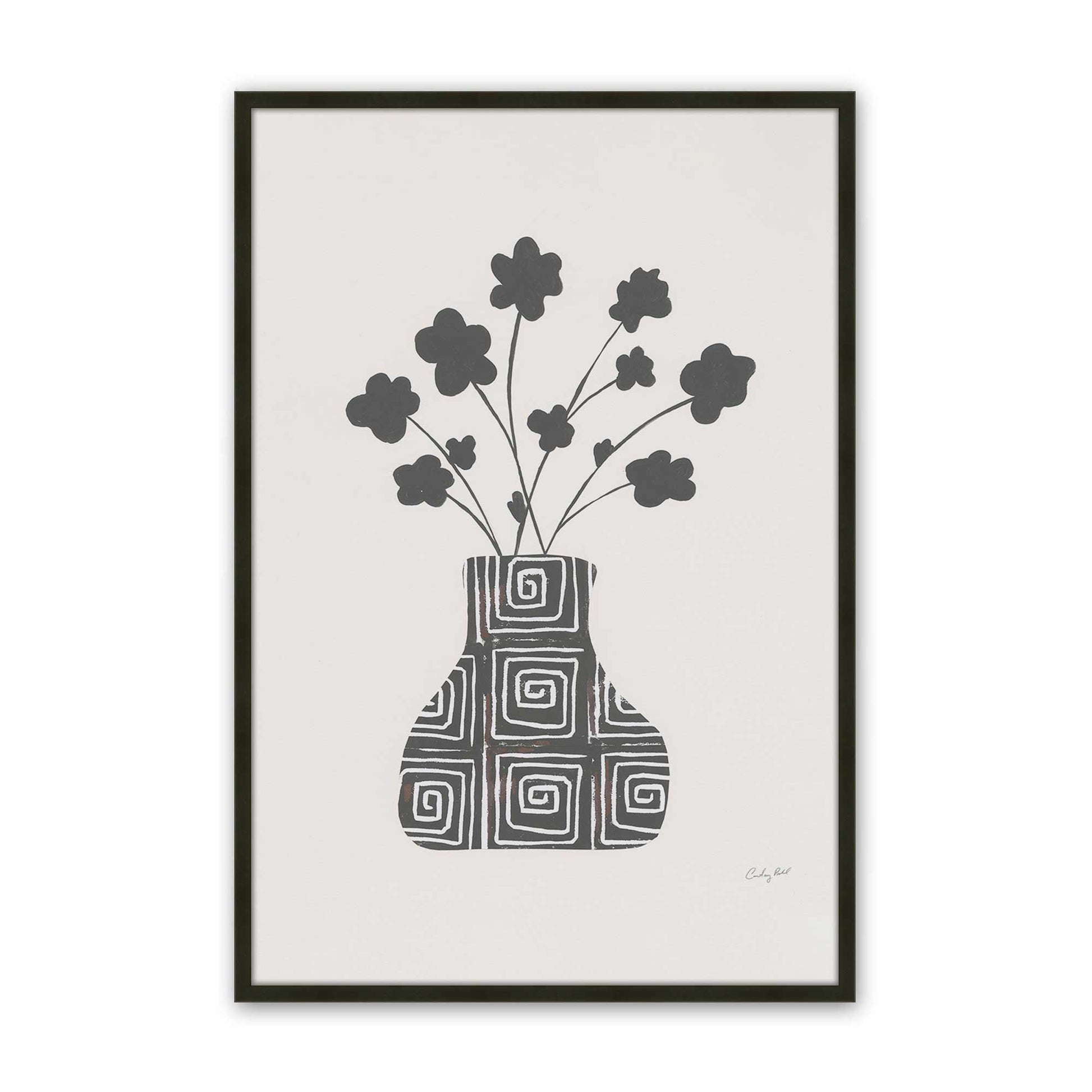 [Color:Satin Black], Picture of art in a Satin Black frame