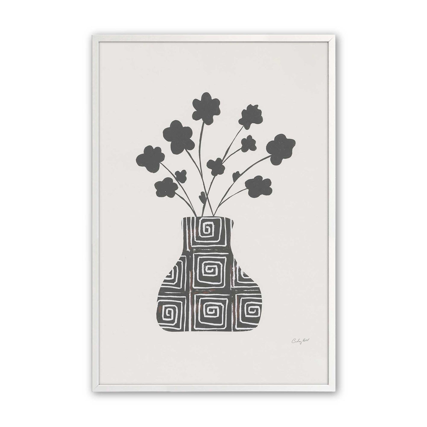 [Color:Opaque White], Picture of art in a Opaque White frame