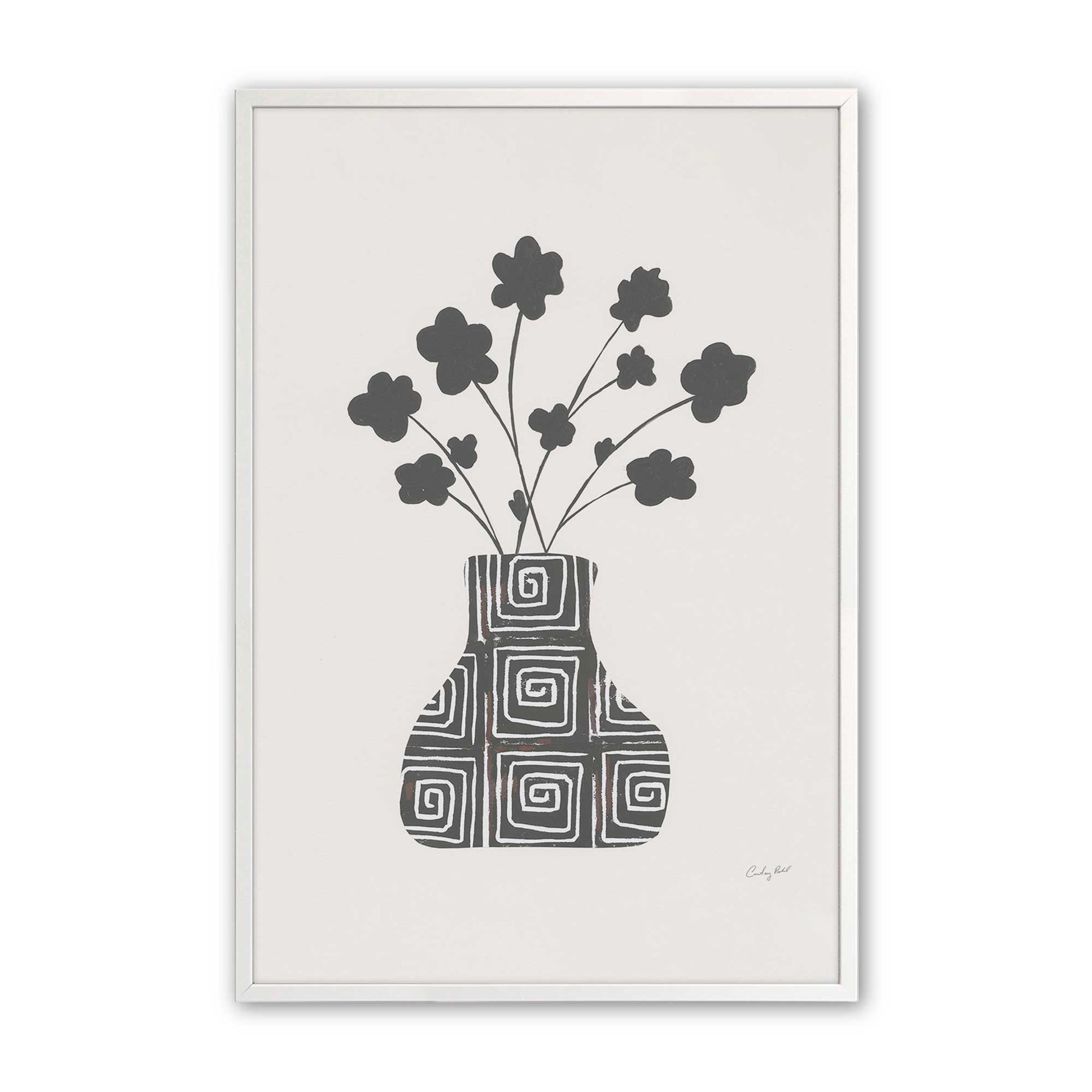 [Color:Opaque White], Picture of art in a Opaque White frame