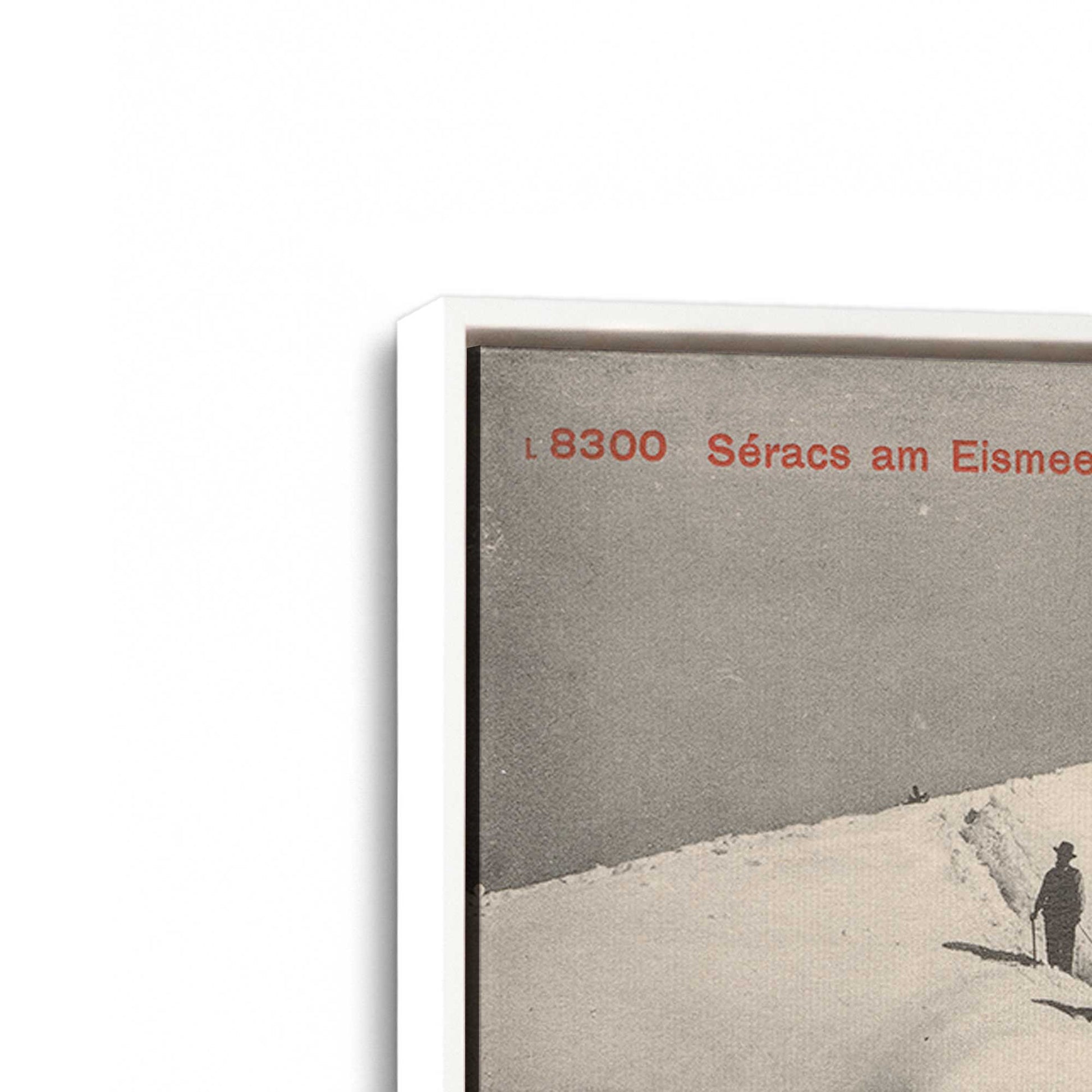 [Color:Opaque White], Picture of art in a White frame at an angle