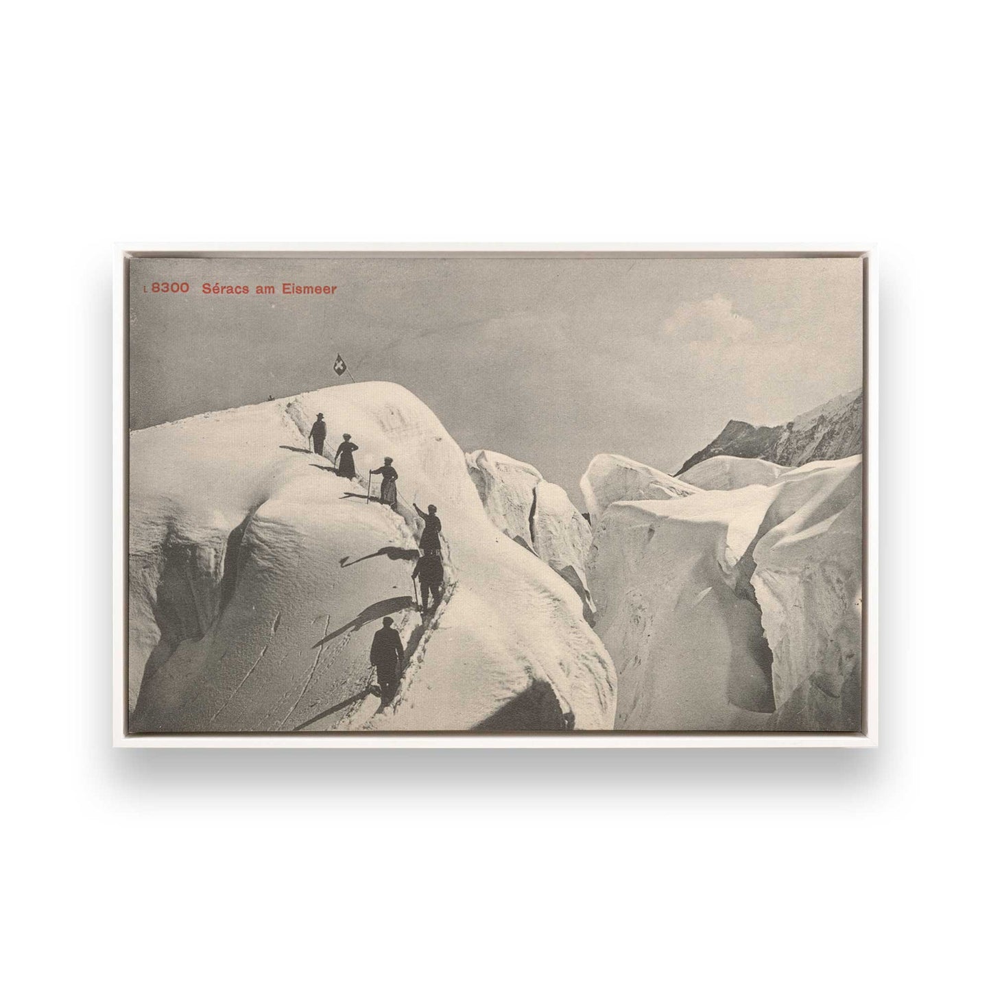 [Color:Opaque White], Picture of art in a White frame