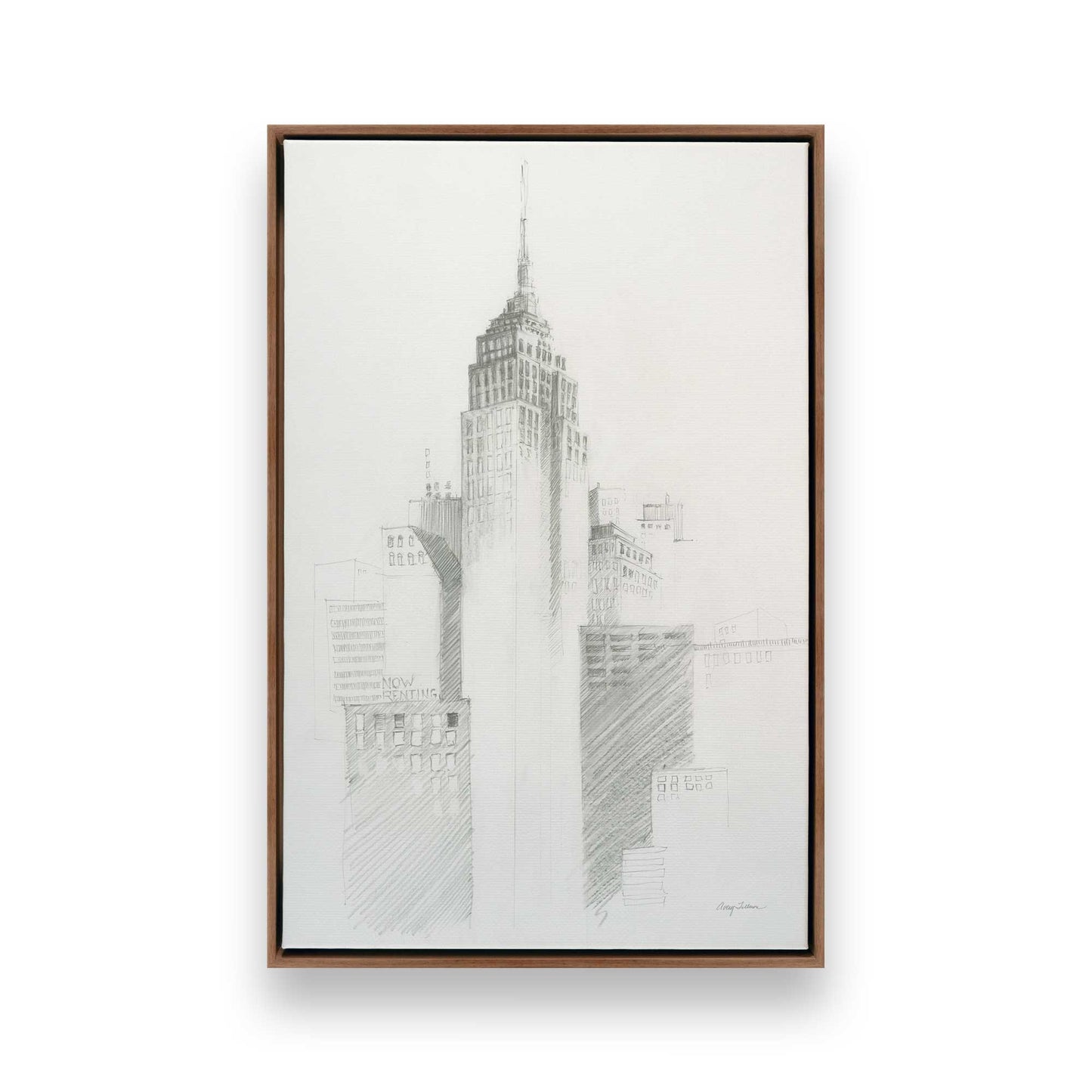 [Color:Walnut], Picture of art in a Walnut frame