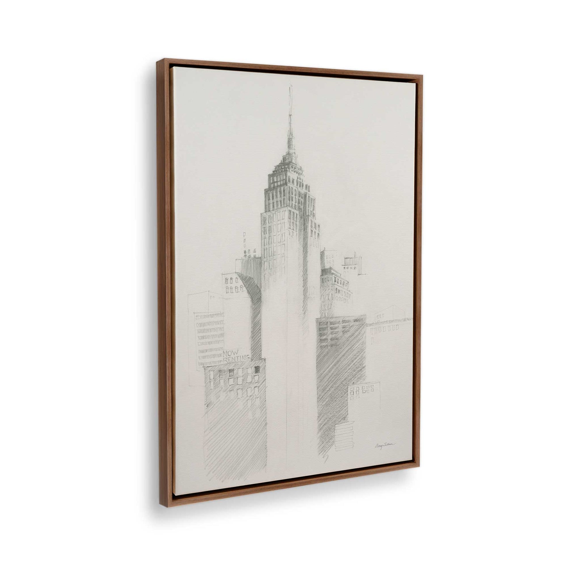 [Color:Walnut], Picture of the corner of the art
