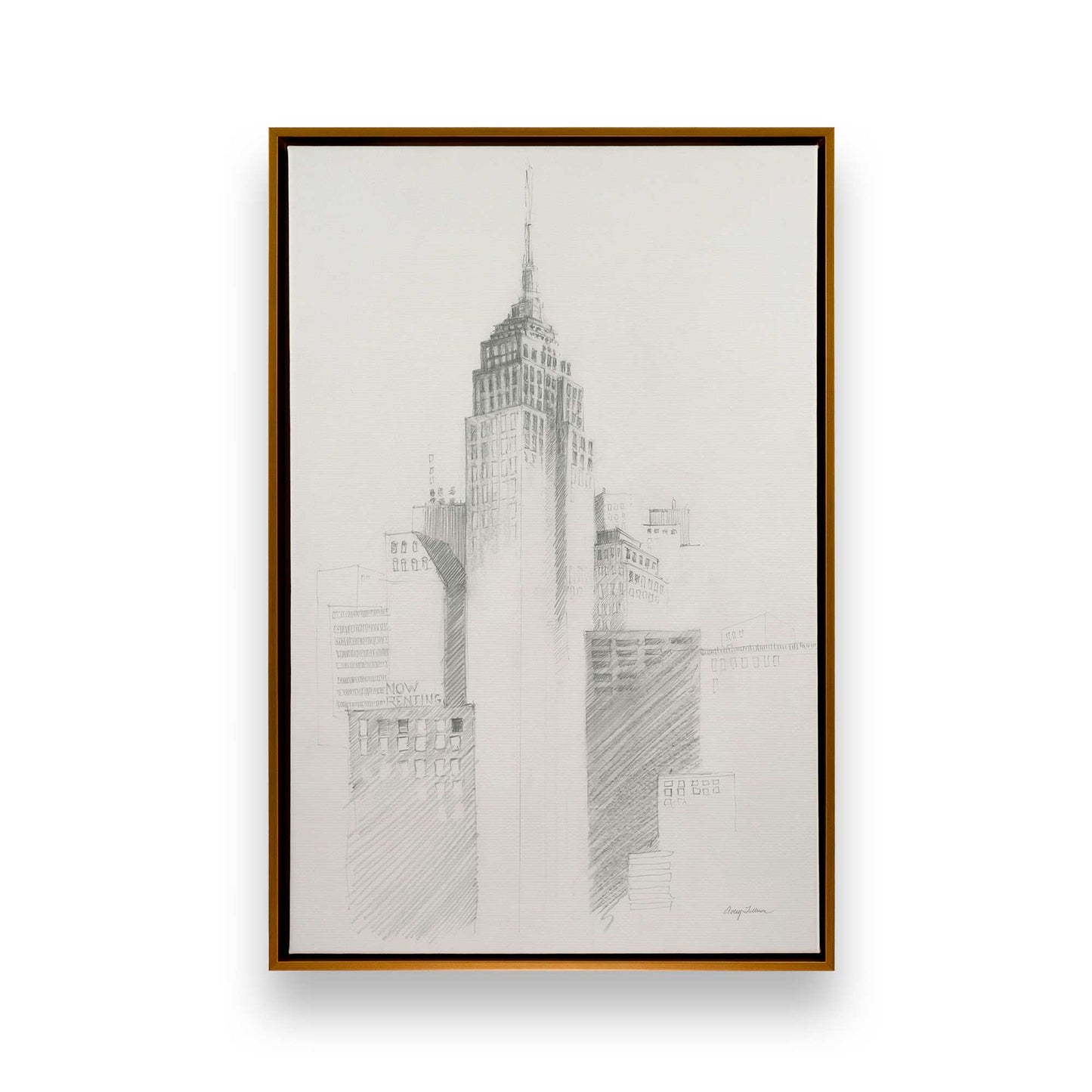[Color:Polished Gold], Picture of art in a Polished Gold frame