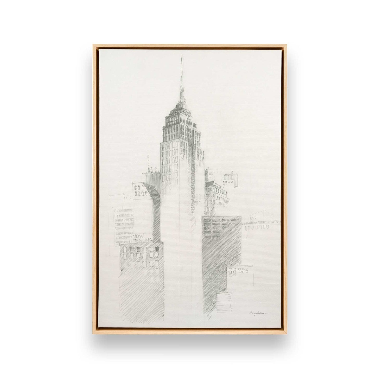 [Color:American Maple], Picture of art in a American Maple frame