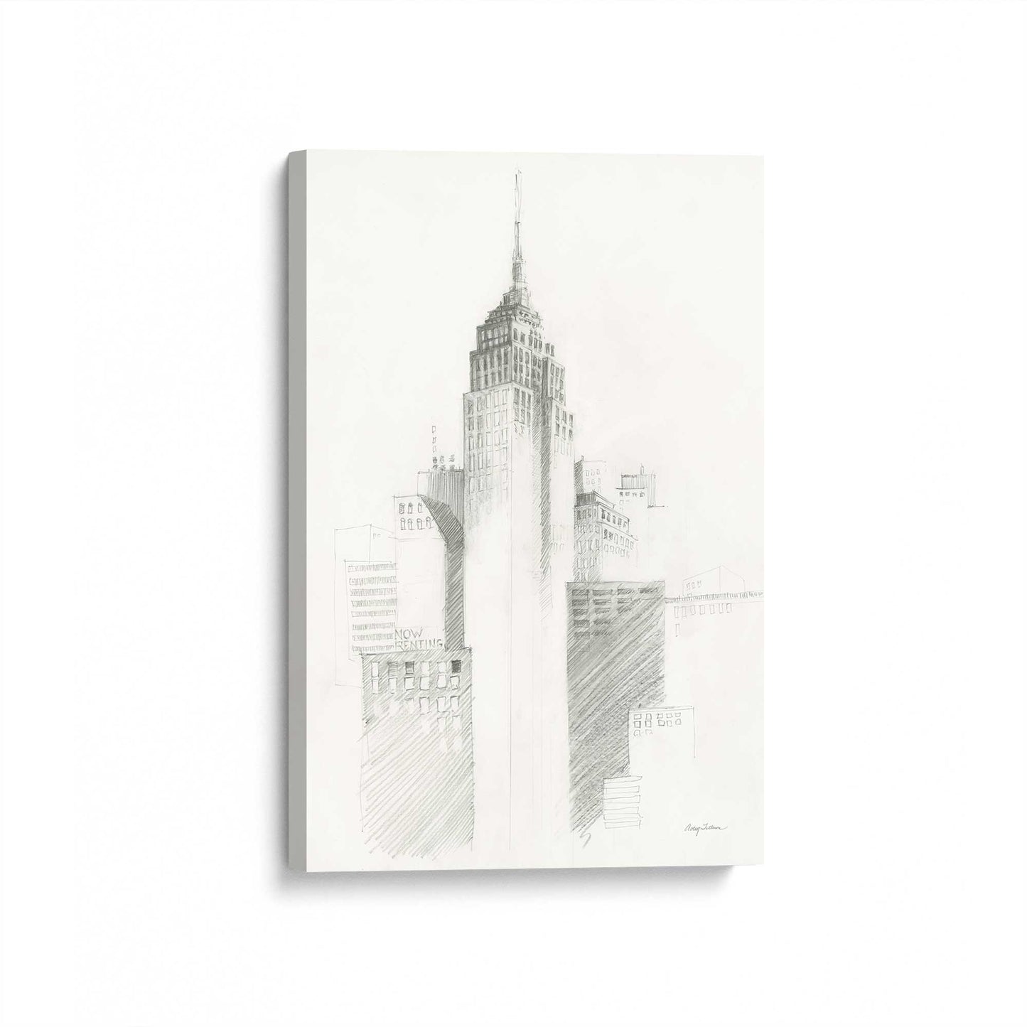 [Color:Stretched Canvas], Picture of art at an angle