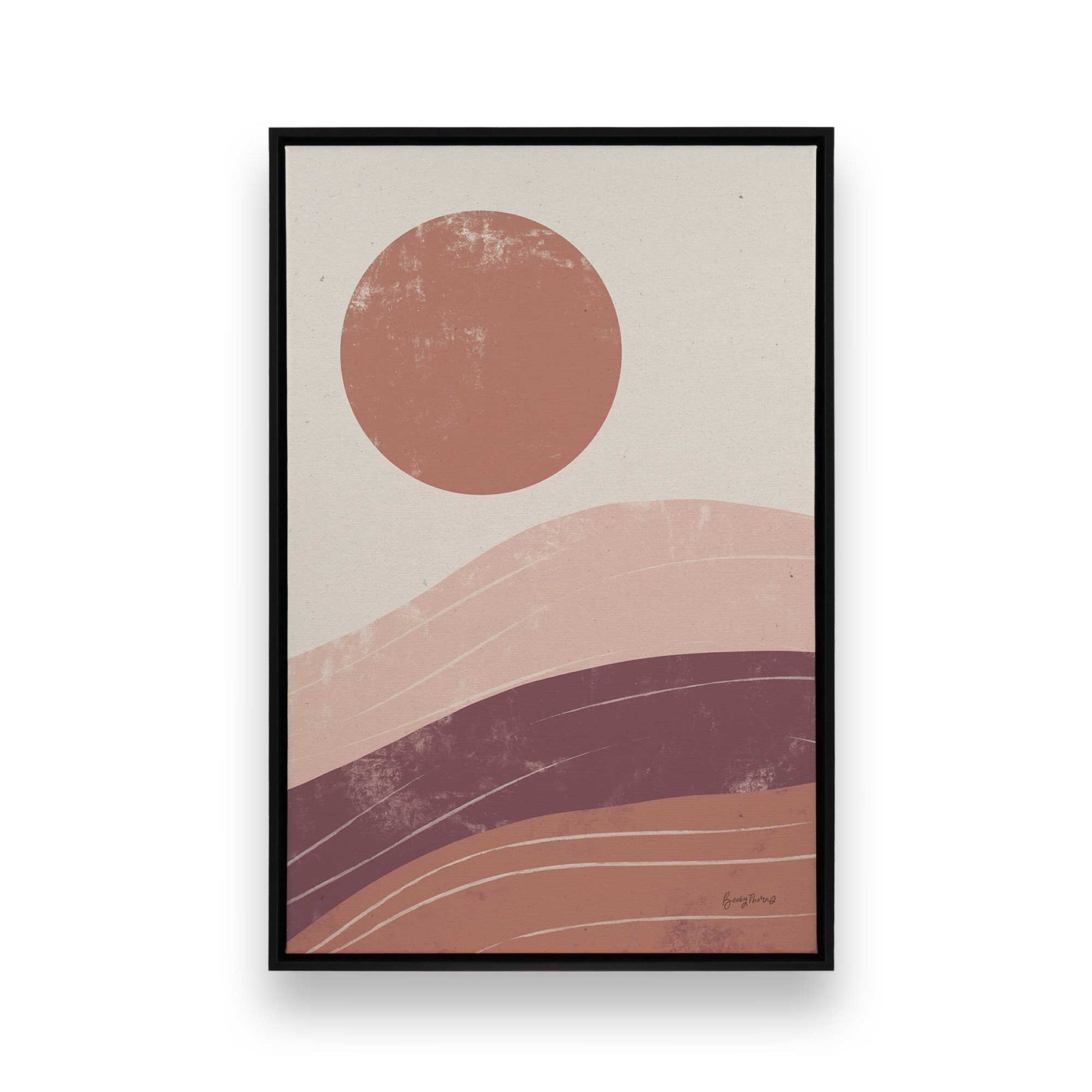 [Color:Satin Black], Picture of art in a Satin Black frame