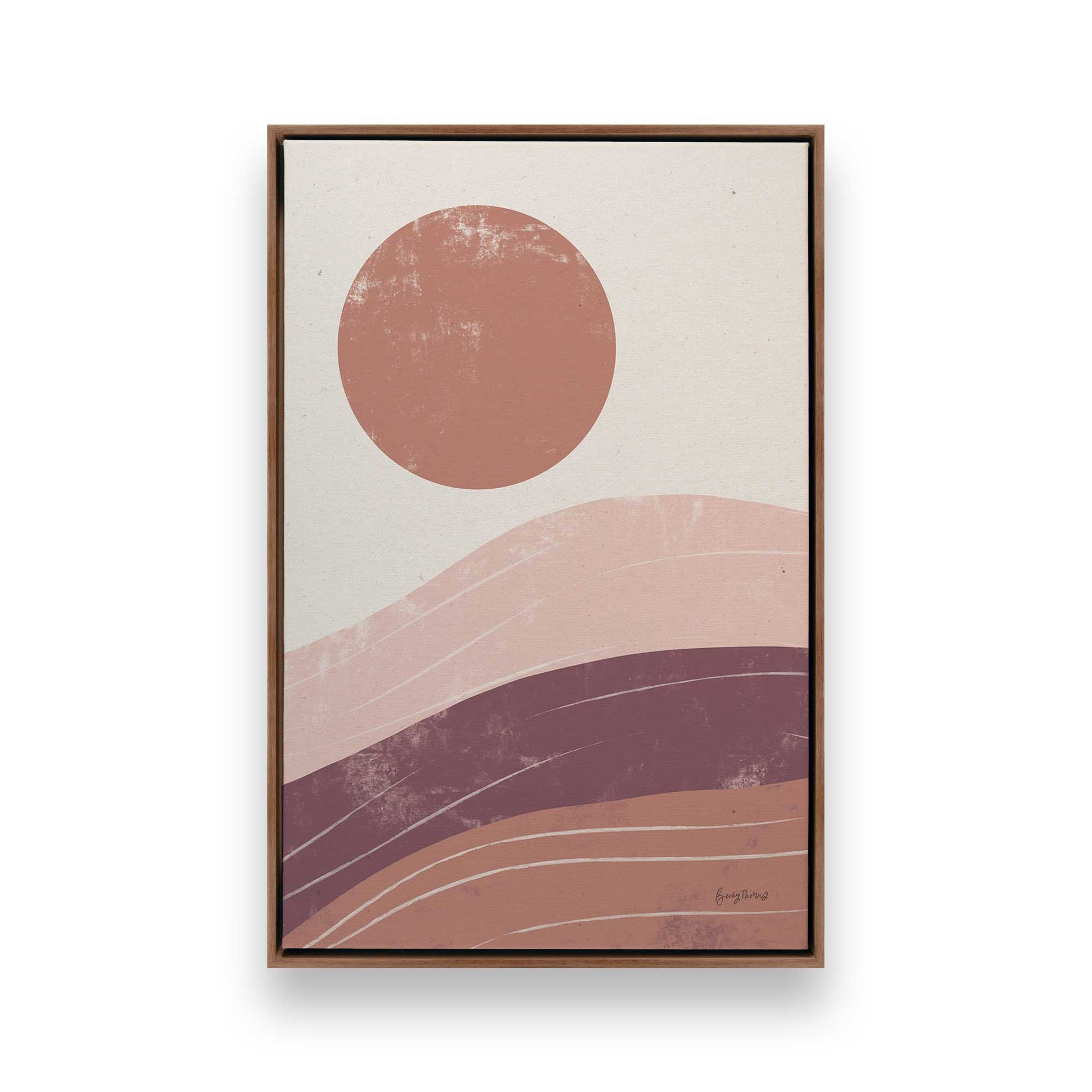 [Color:Walnut], Picture of art in a Walnut frame