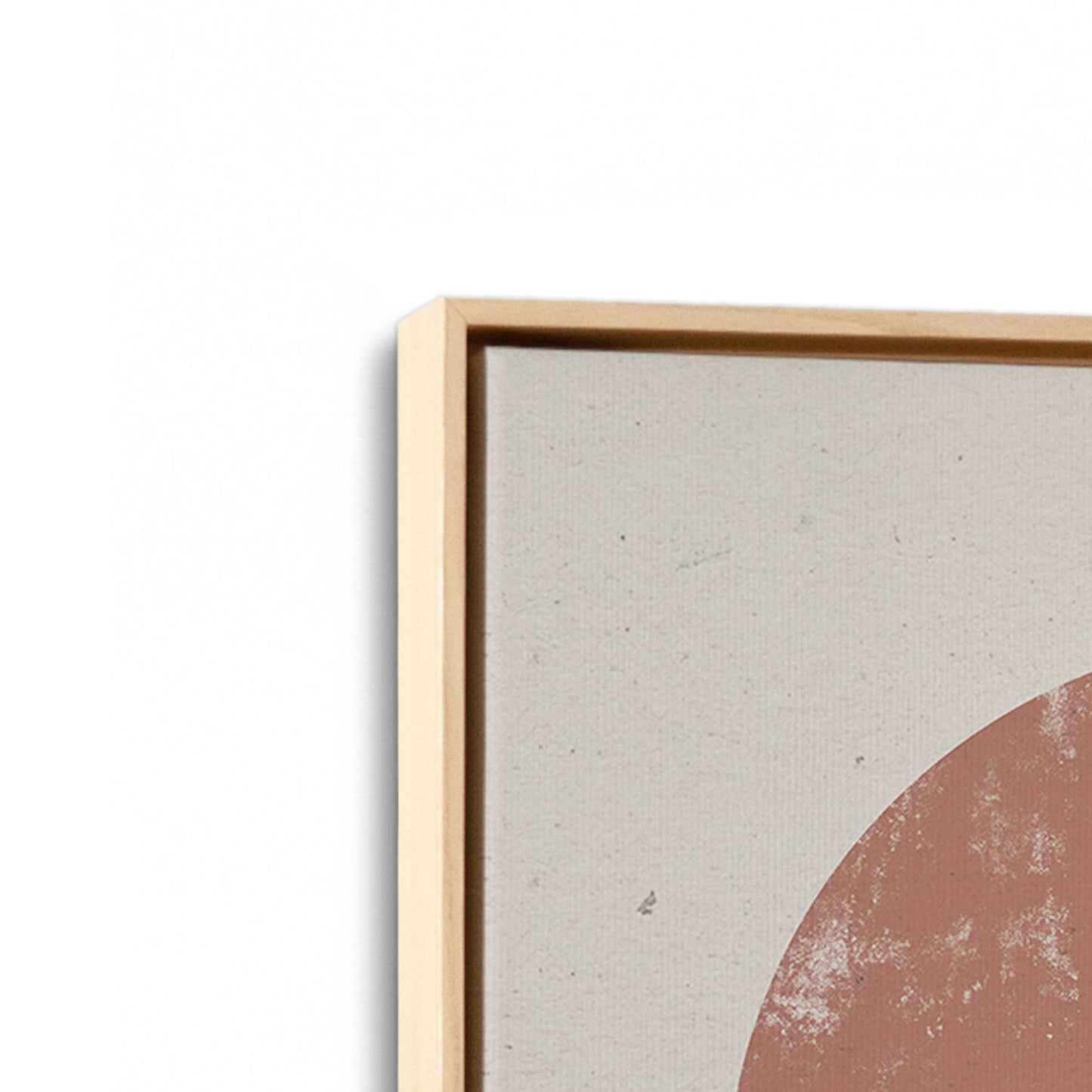 [Color:American Maple], Picture of art in a American Maple frame at an angle
