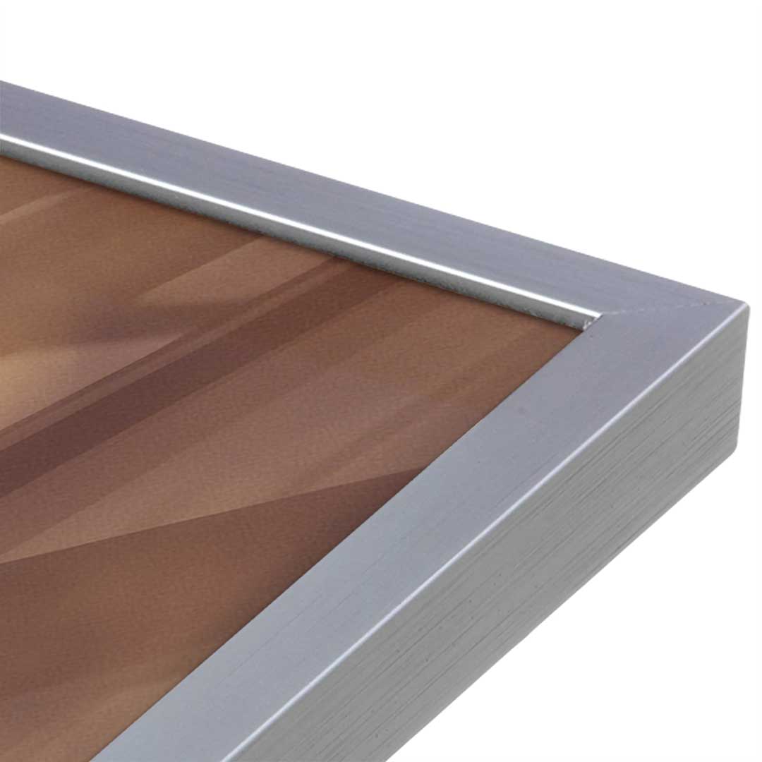 [Color:Polished Chrome], Picture of art in a Polished Chrome frame at an angle