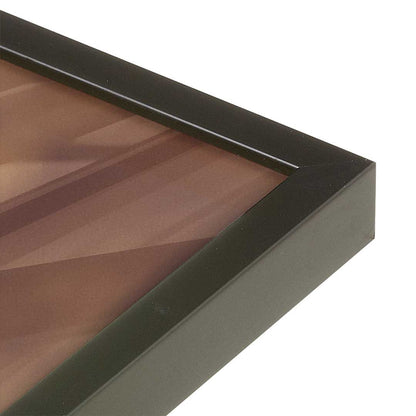 [Color:Satin Black], Picture of art in a Satin Black frame at an angle