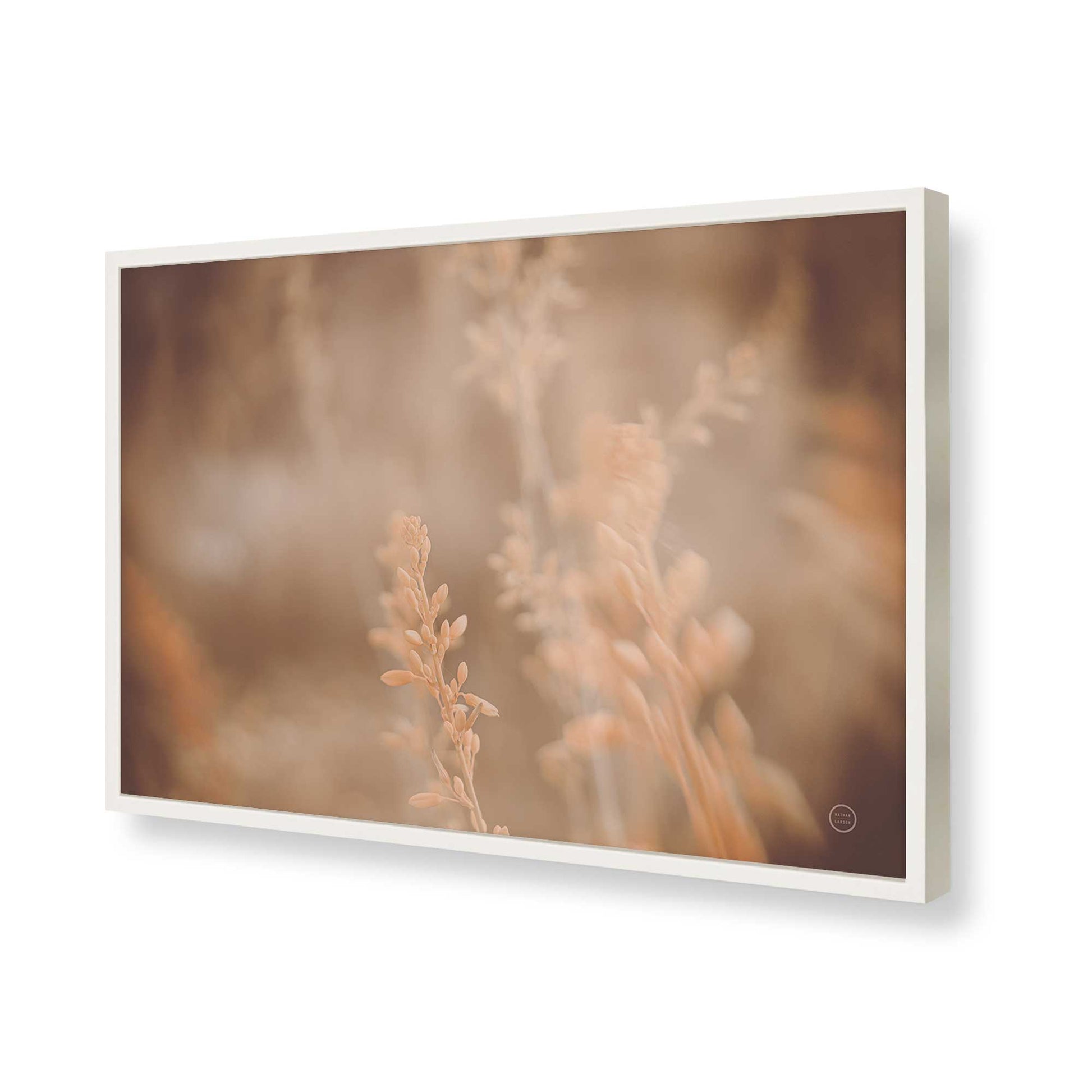 [Color:Opaque White], Picture of art in a Opaque White frame of the corner