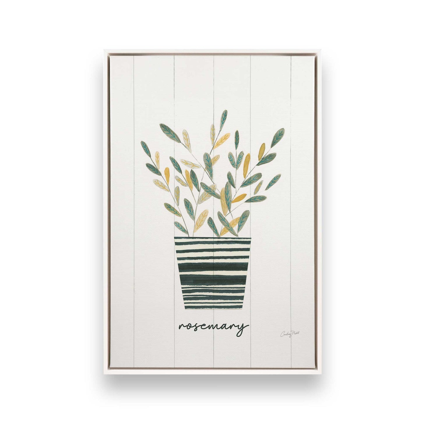 [Color:Opaque White], Picture of art in a White frame