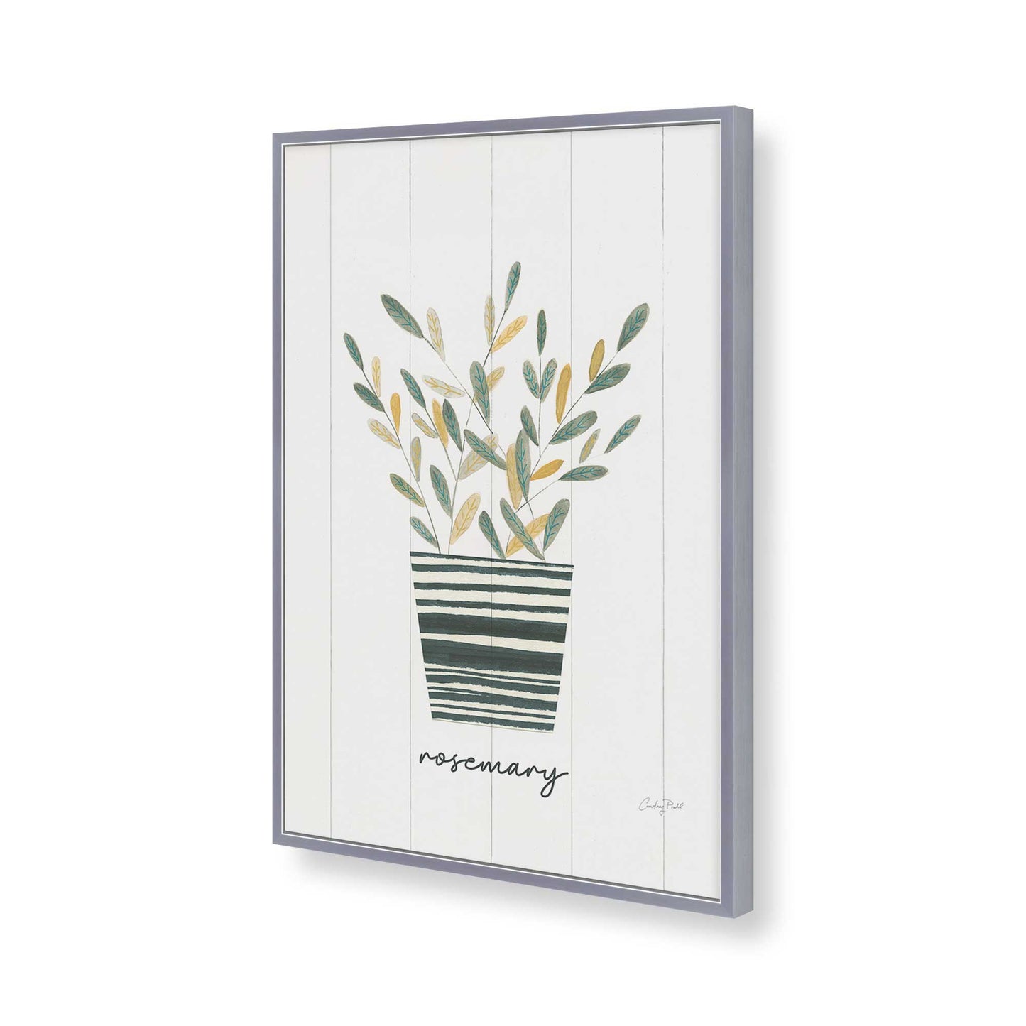 [Color:Polished Chrome], Picture of art in a Polished Chrome frame of the corner