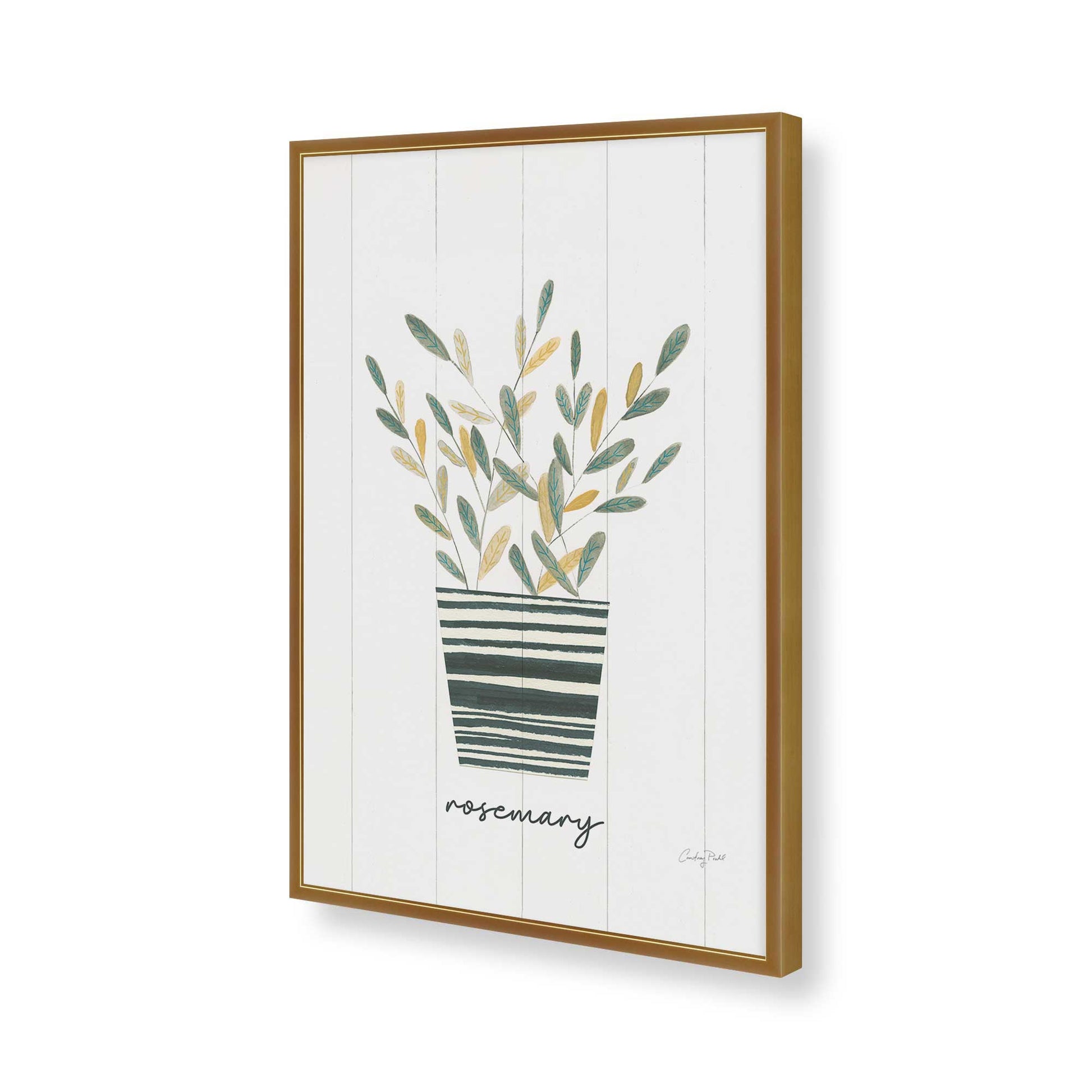 [Color:Polished Gold], Picture of art in a Polished Gold frame of the corner