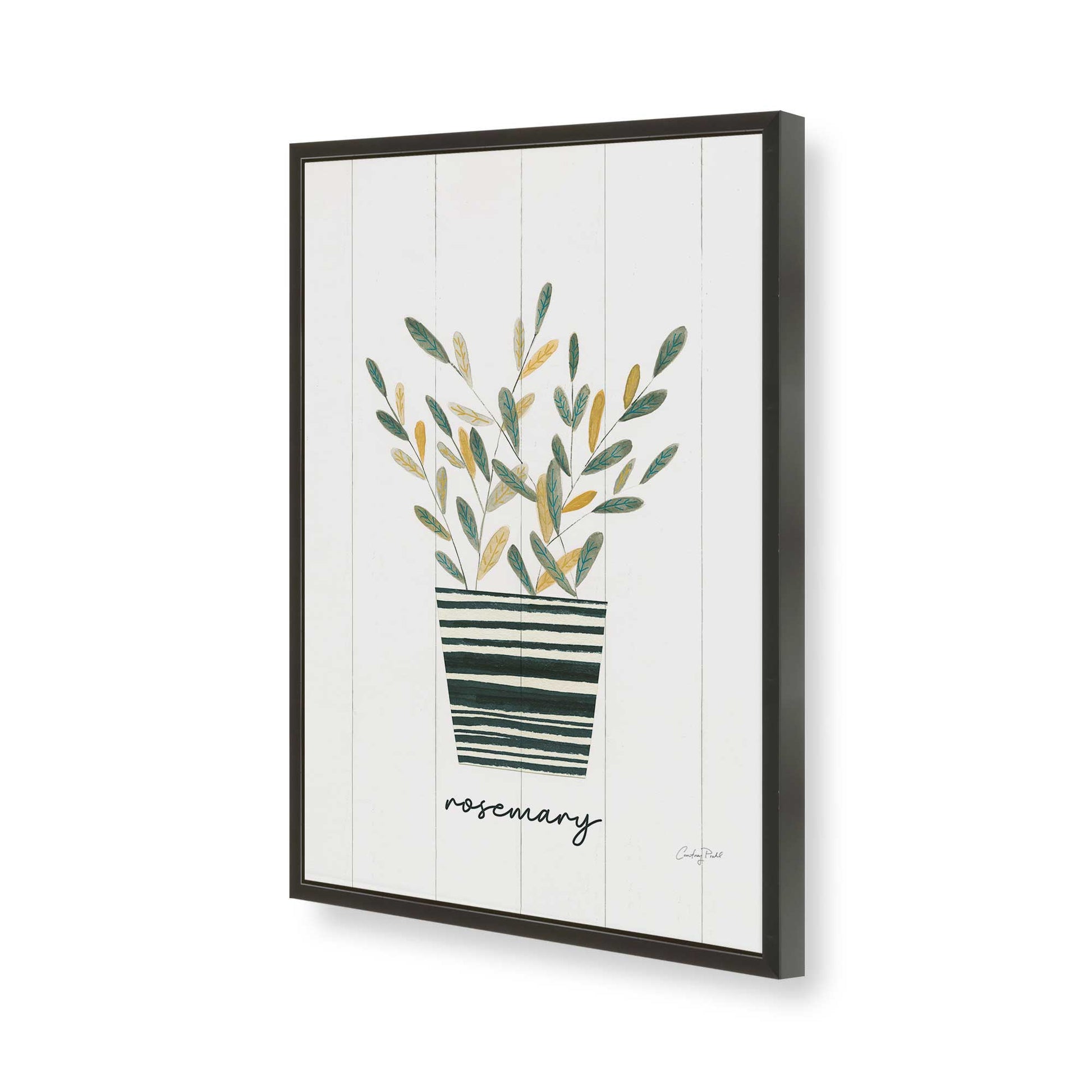 [Color:Satin Black], Picture of art in a Satin Black frame of the corner