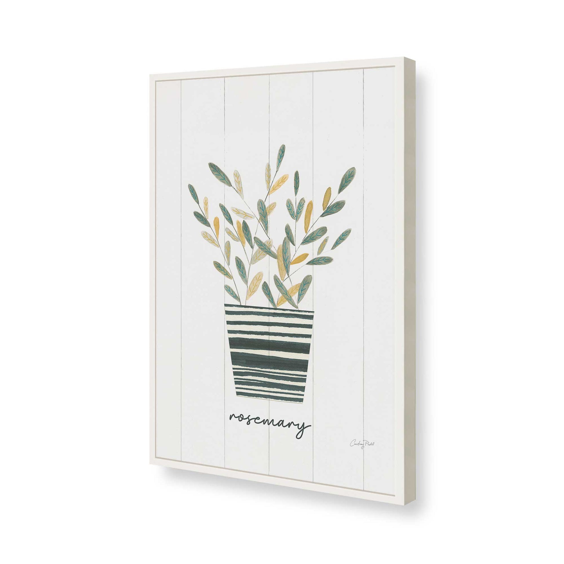 [Color:Opaque White], Picture of art in a Opaque White frame of the corner