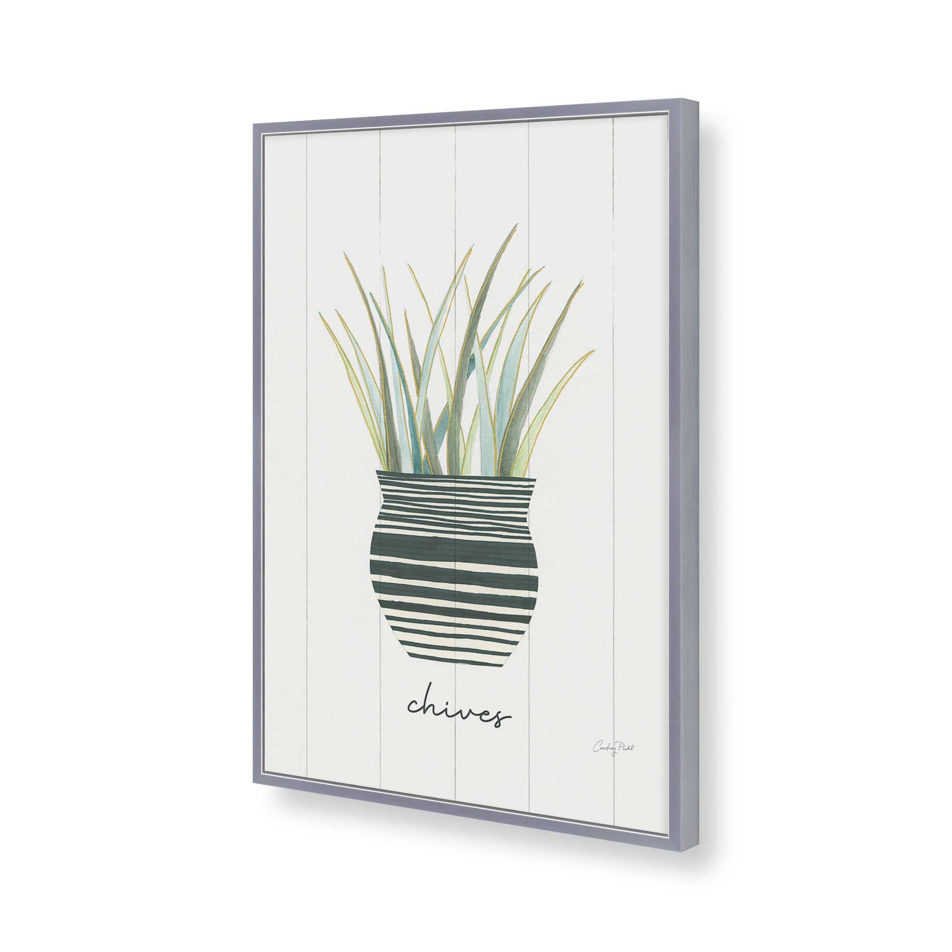 [Color:Polished Chrome], Picture of art in a Polished Chrome frame of the corner