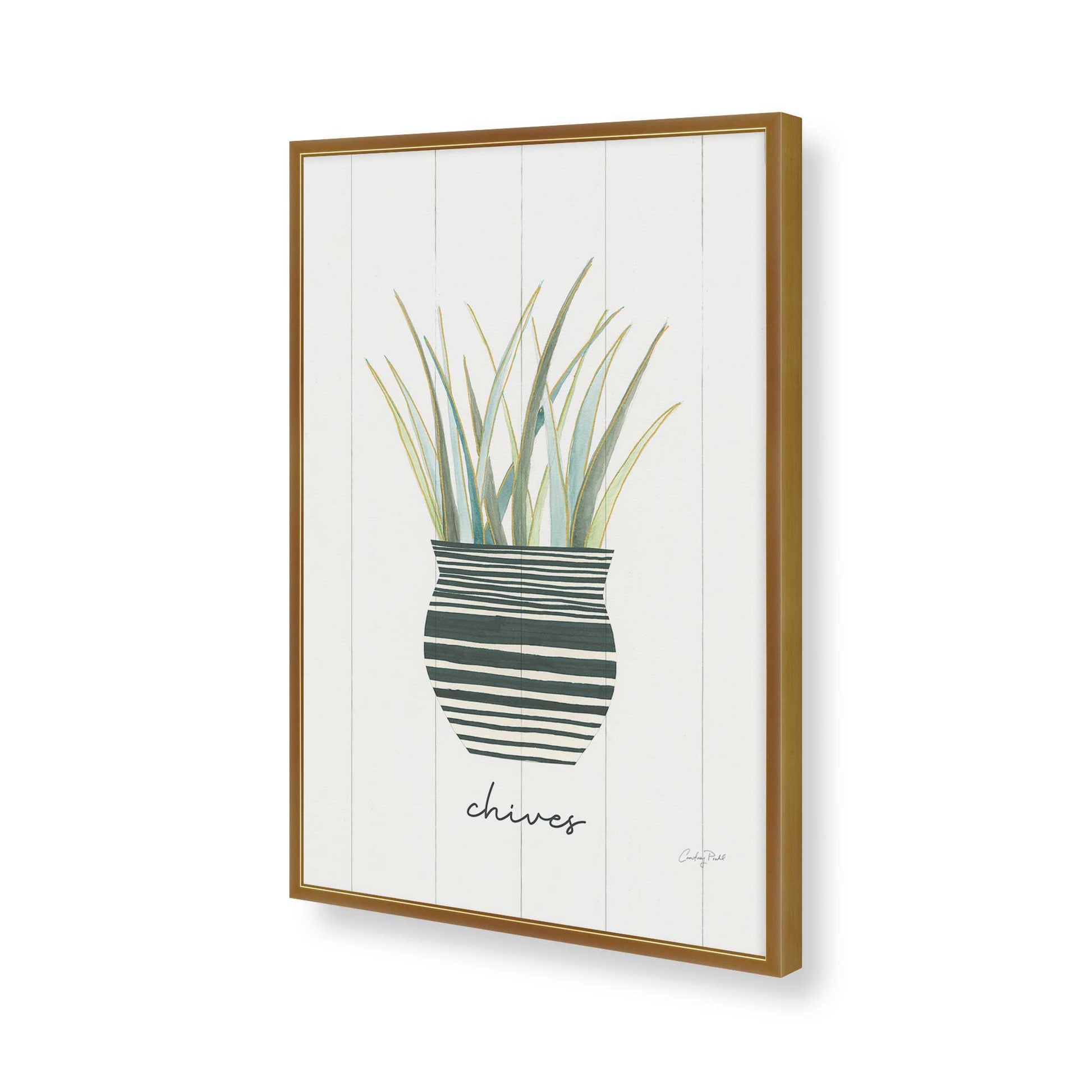 [Color:Polished Gold], Picture of art in a Polished Gold frame of the corner