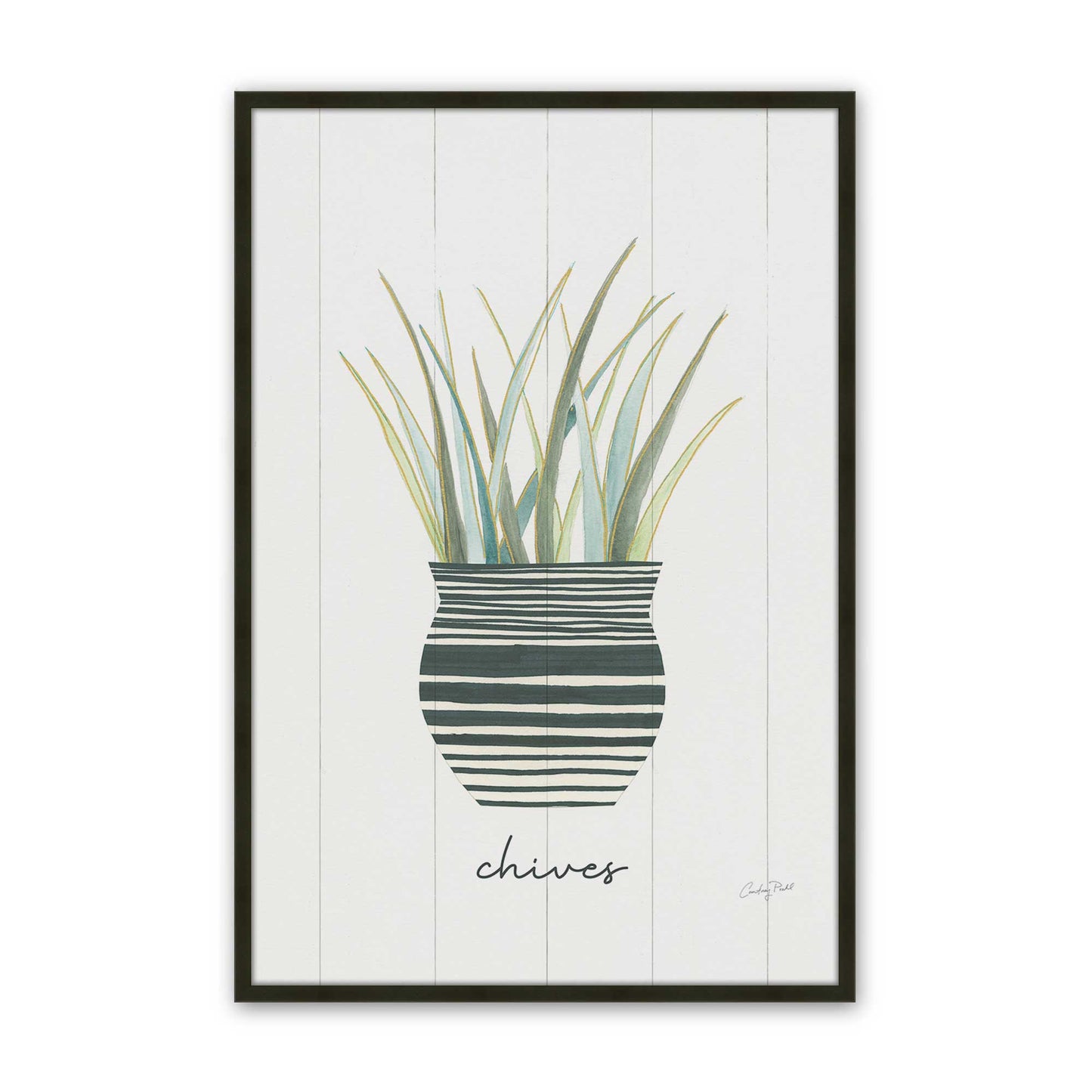 [Color:Satin Black], Picture of art in a Satin Black frame