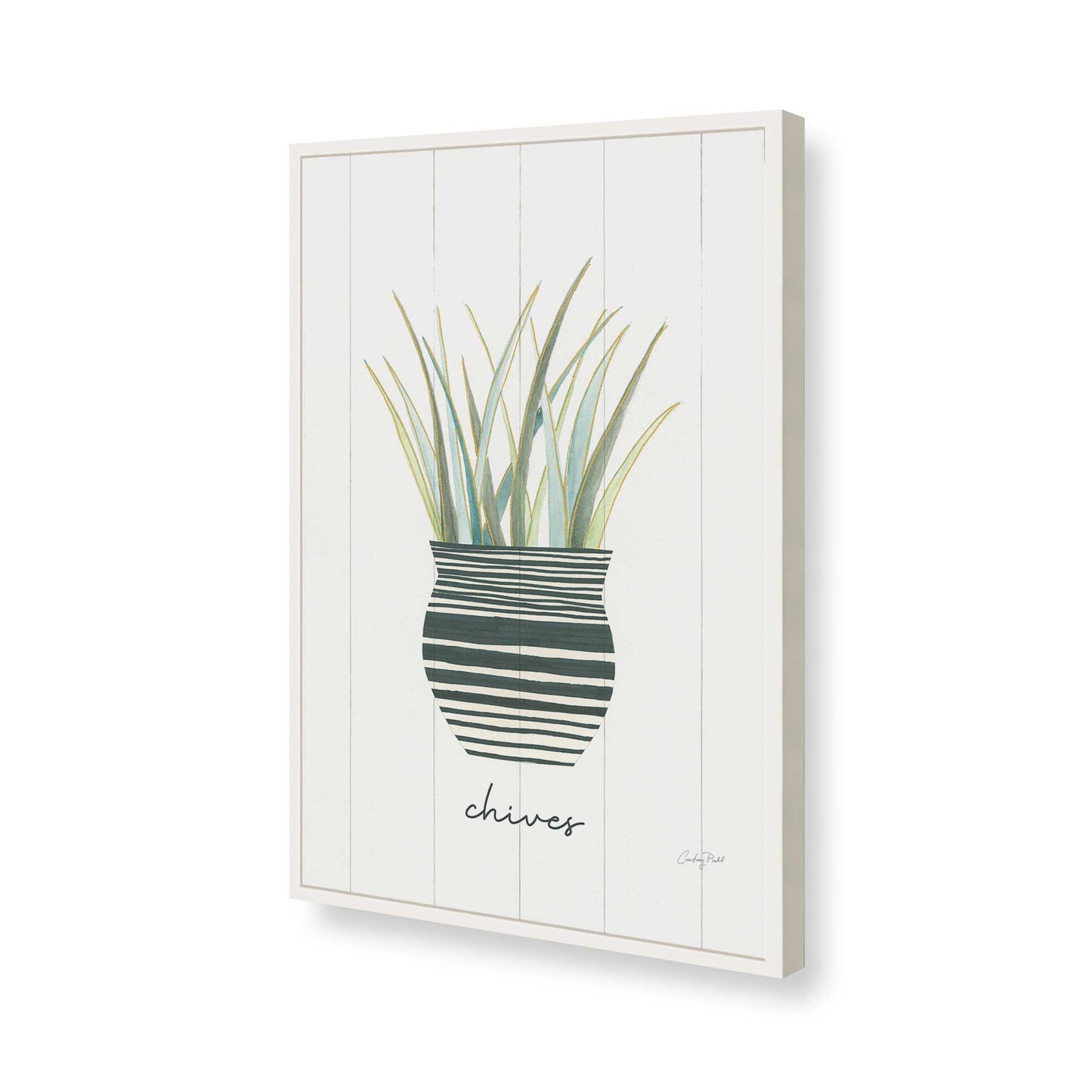 [Color:Opaque White], Picture of art in a Opaque White frame of the corner