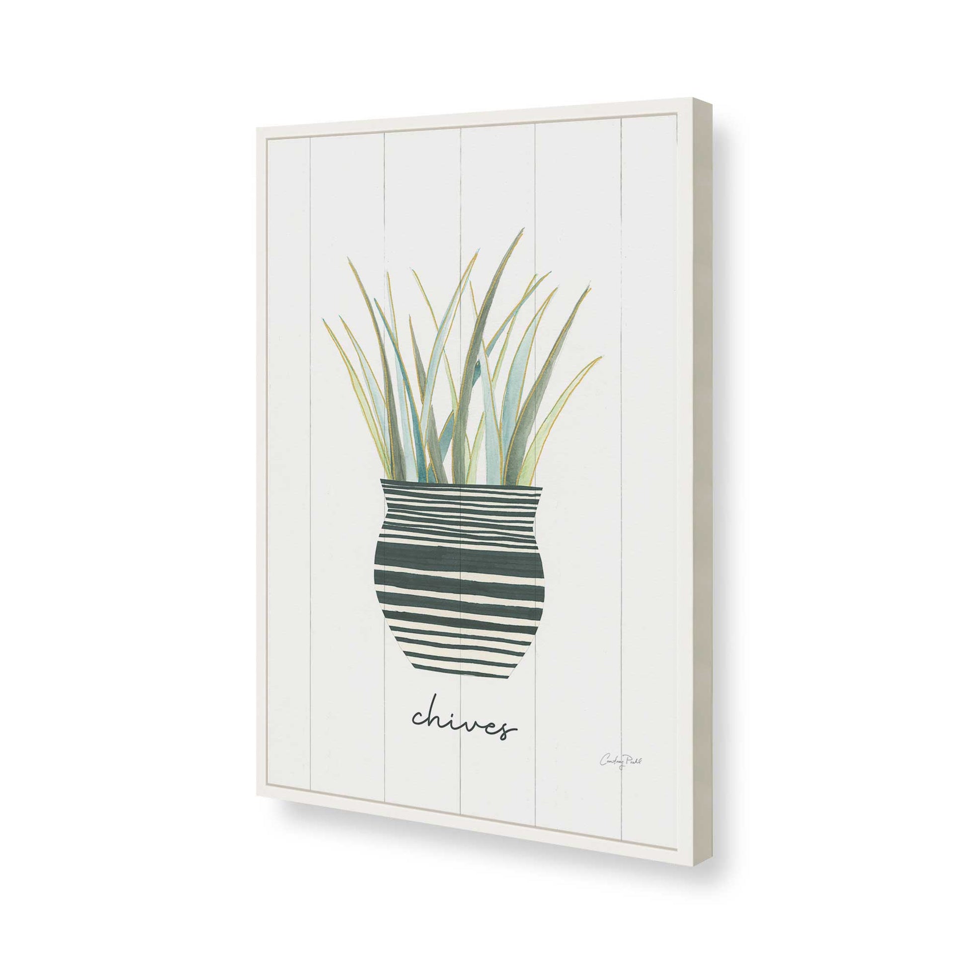 [Color:Opaque White], Picture of art in a Opaque White frame of the corner