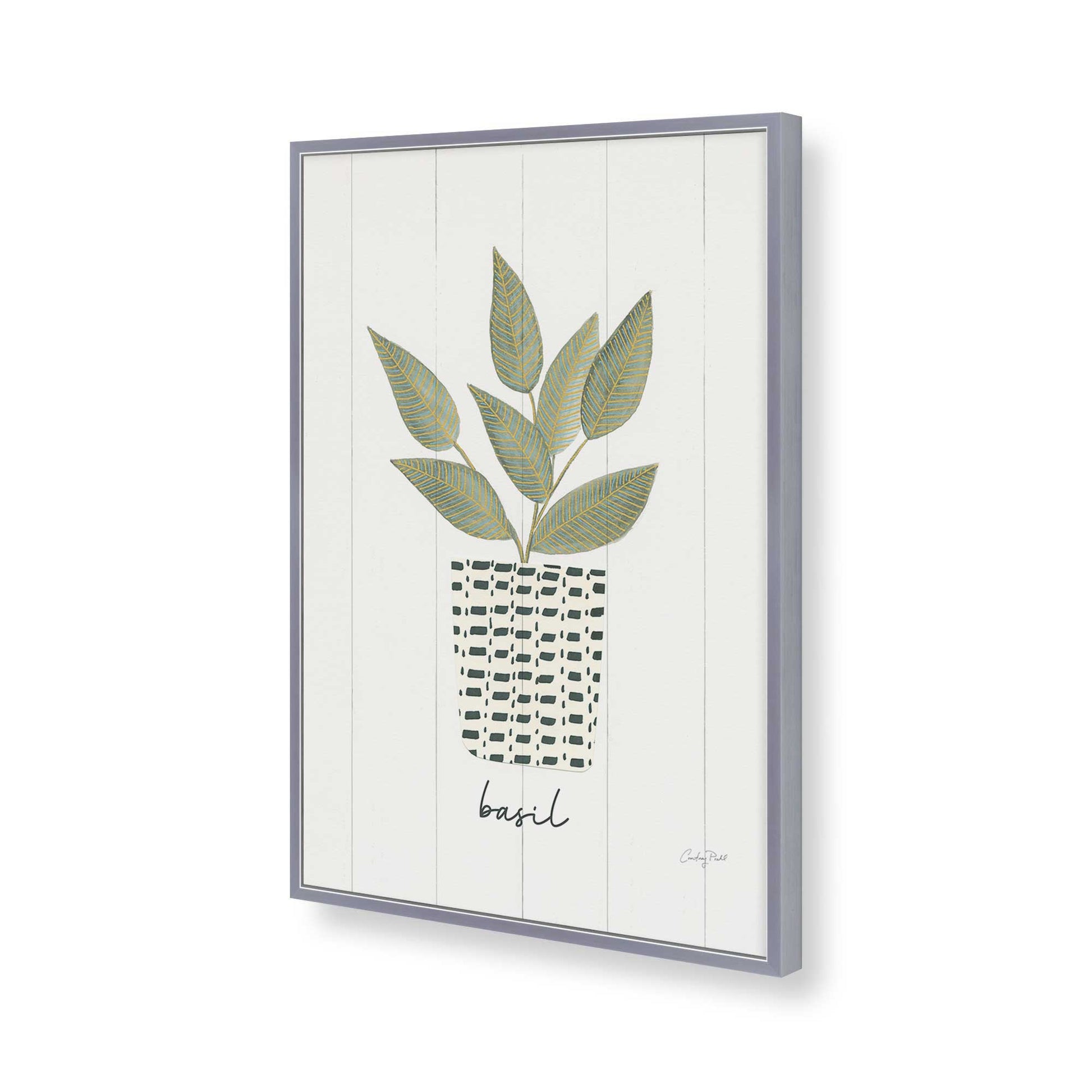 [Color:Polished Chrome], Picture of art in a Polished Chrome frame of the corner