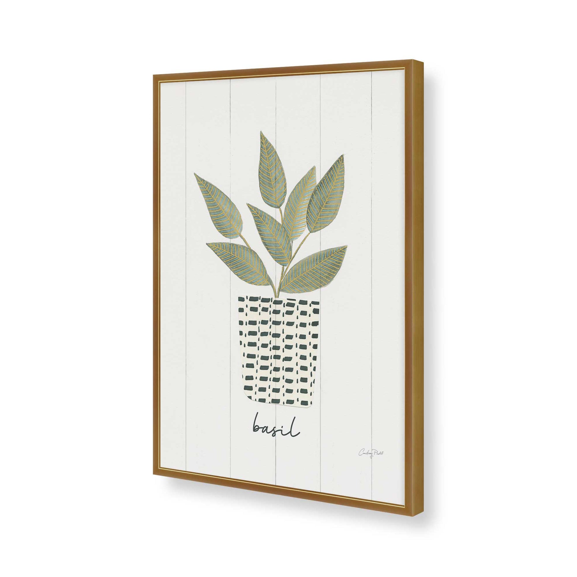 [Color:Polished Gold], Picture of art in a Polished Gold frame of the corner