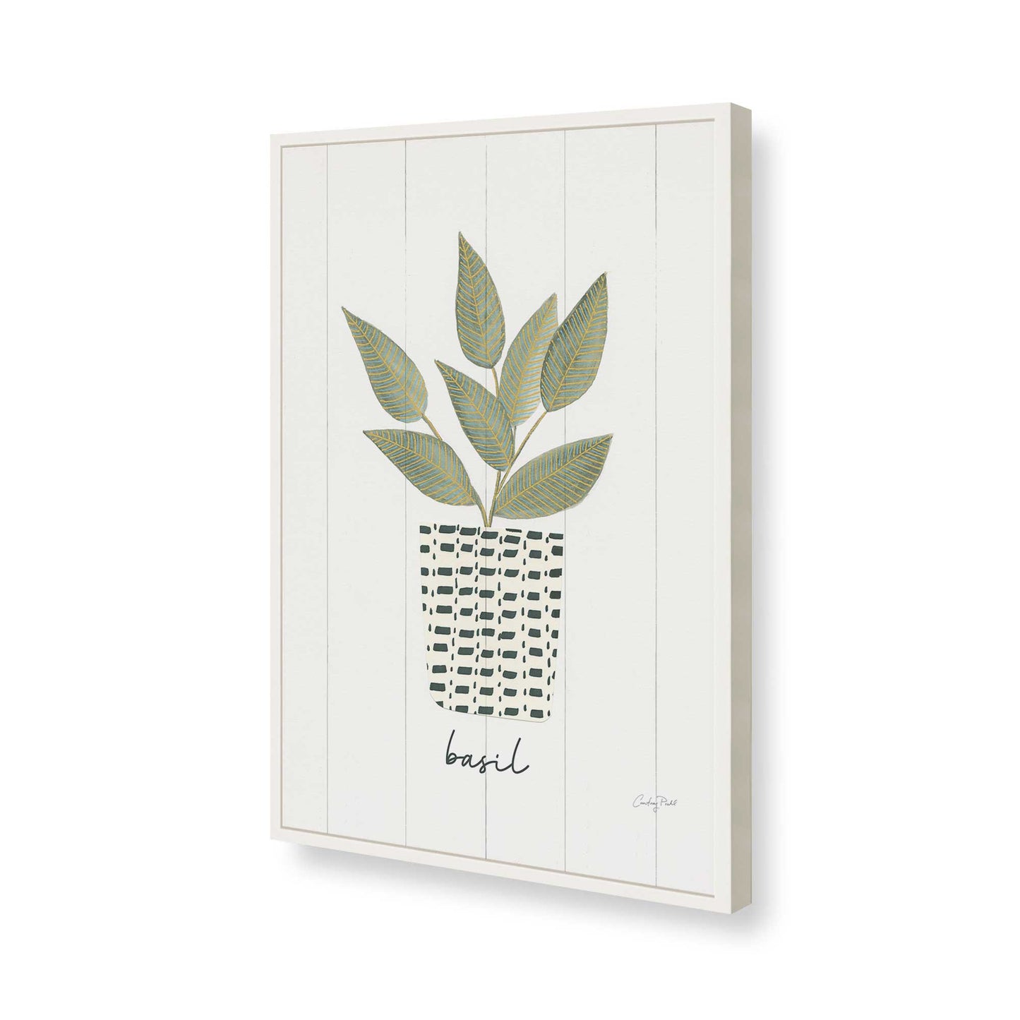[Color:Opaque White], Picture of art in a Opaque White frame of the corner