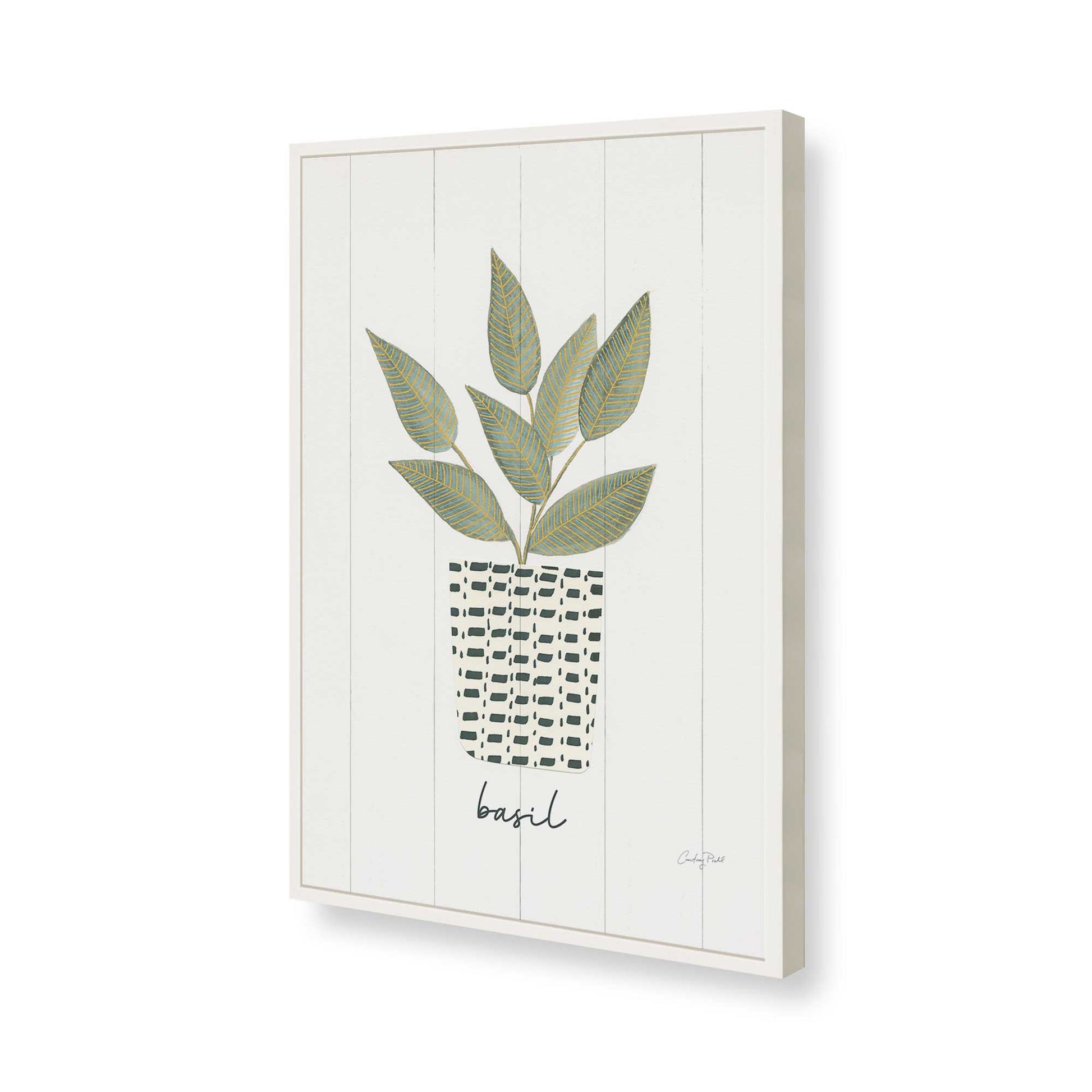 [Color:Opaque White], Picture of art in a Opaque White frame of the corner