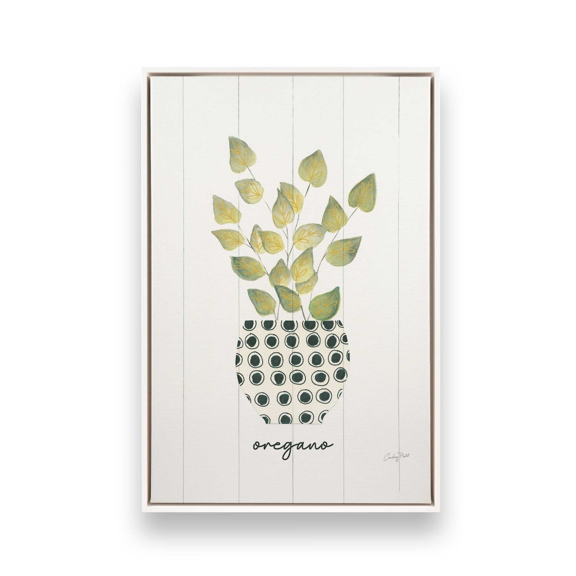 [Color:Opaque White], Picture of art in a White frame