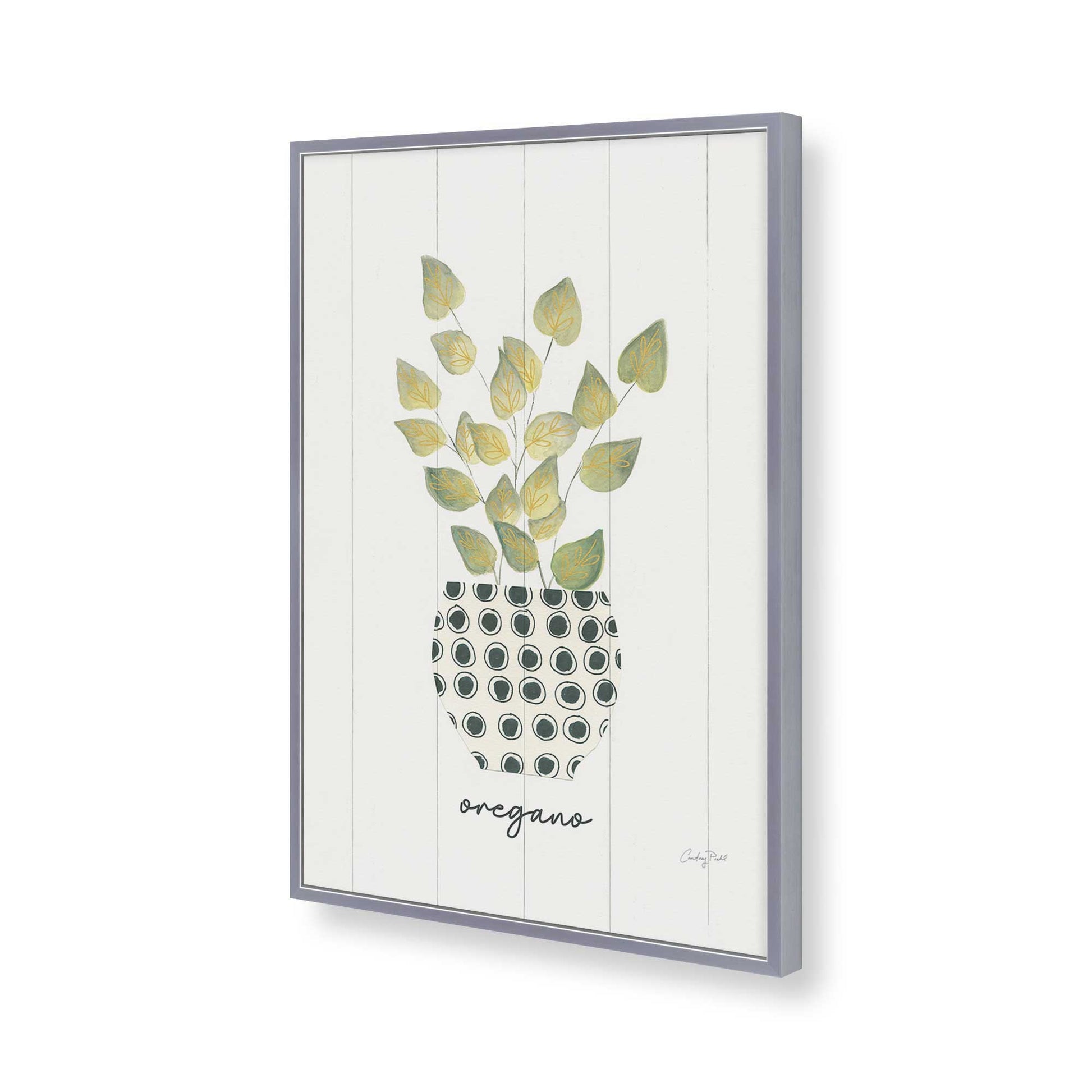 [Color:Polished Chrome], Picture of art in a Polished Chrome frame of the corner