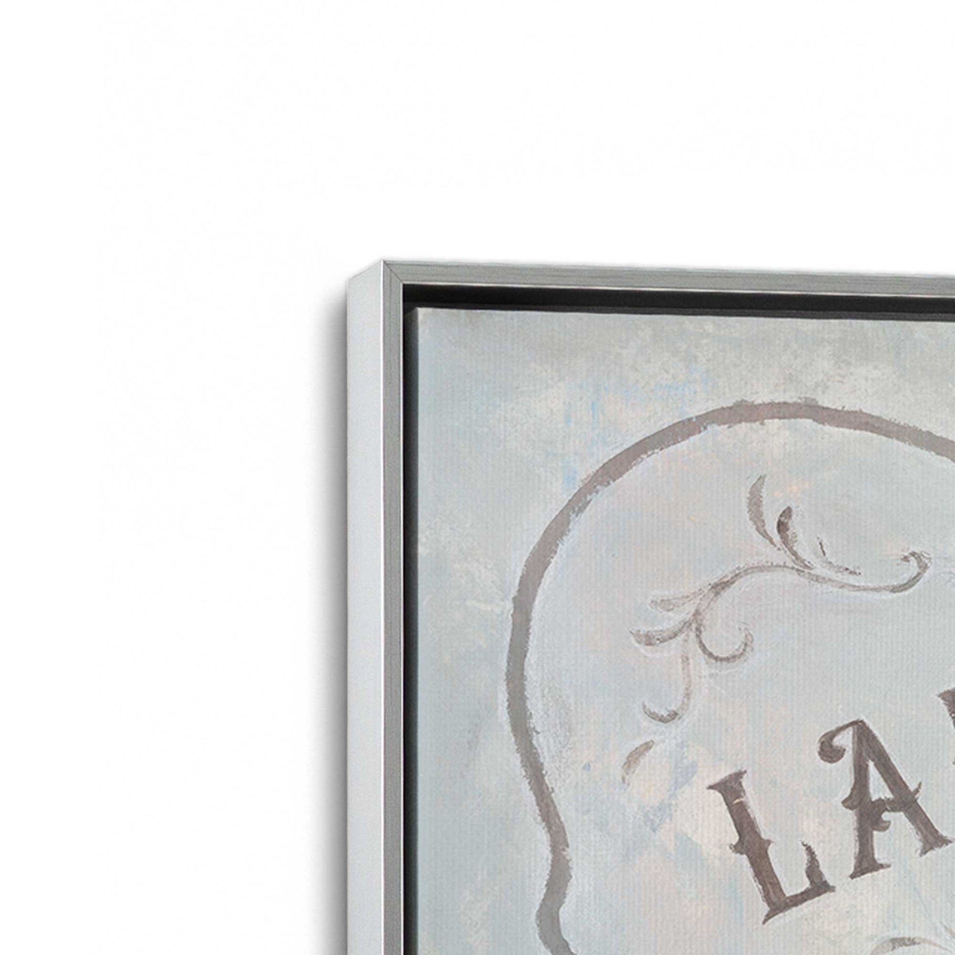 [Color:Polished Chrome], Picture of art in a Polished Chrome frame at an angle