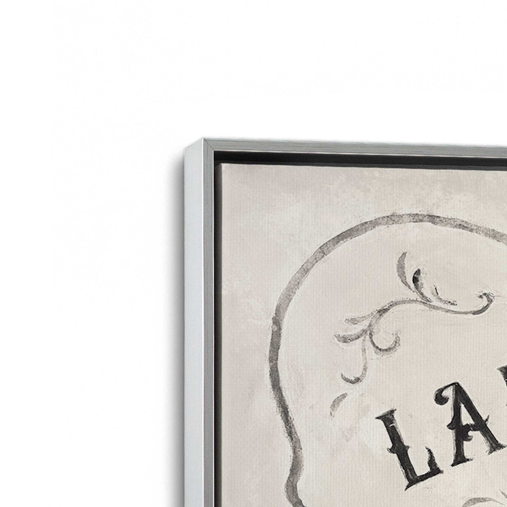 [Color:Polished Chrome], Picture of art in a Polished Chrome frame at an angle